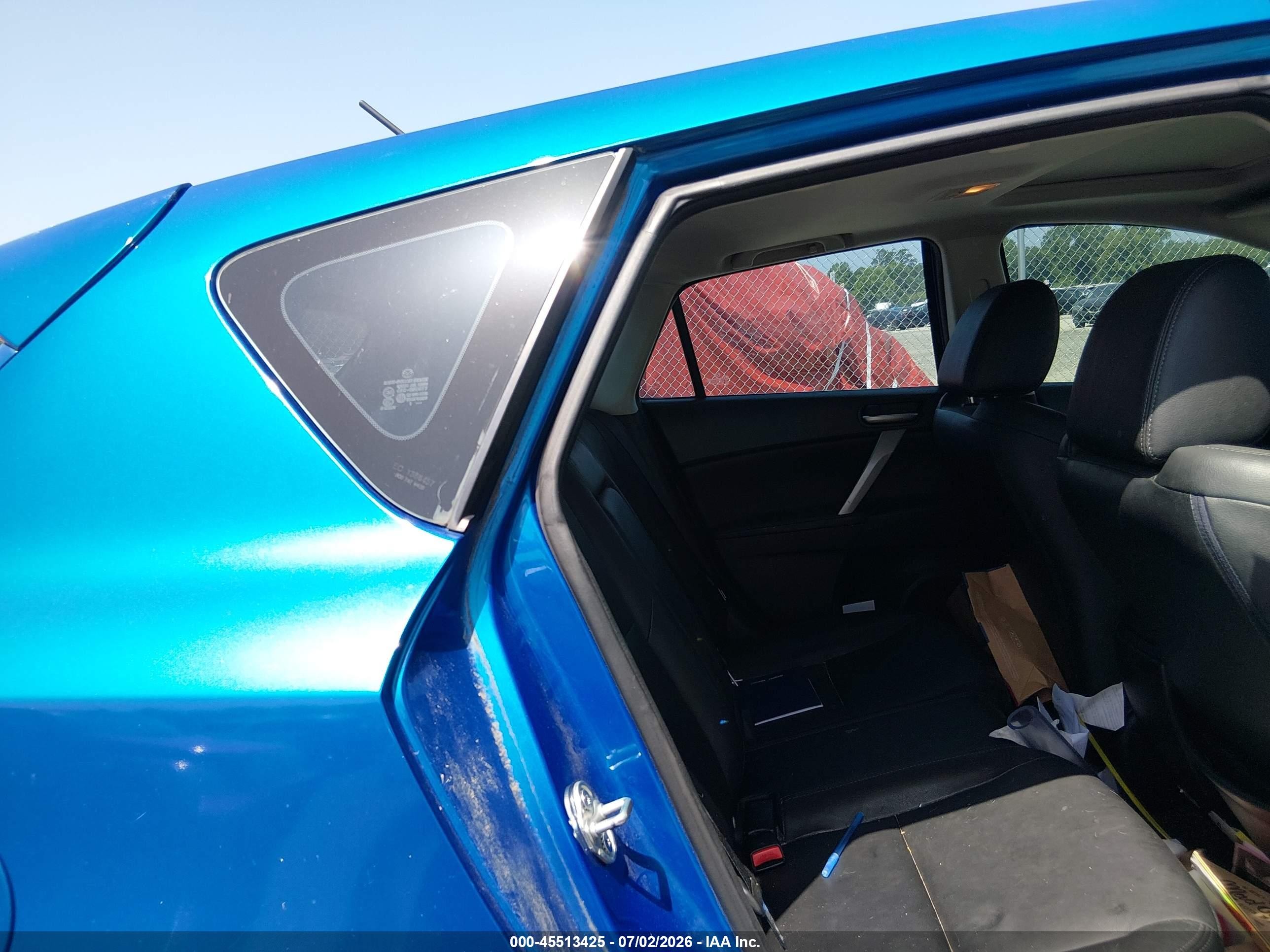 2012 Mazda Mazda3 I Grand Touring Blue vin: JM1BL1M79C1574897