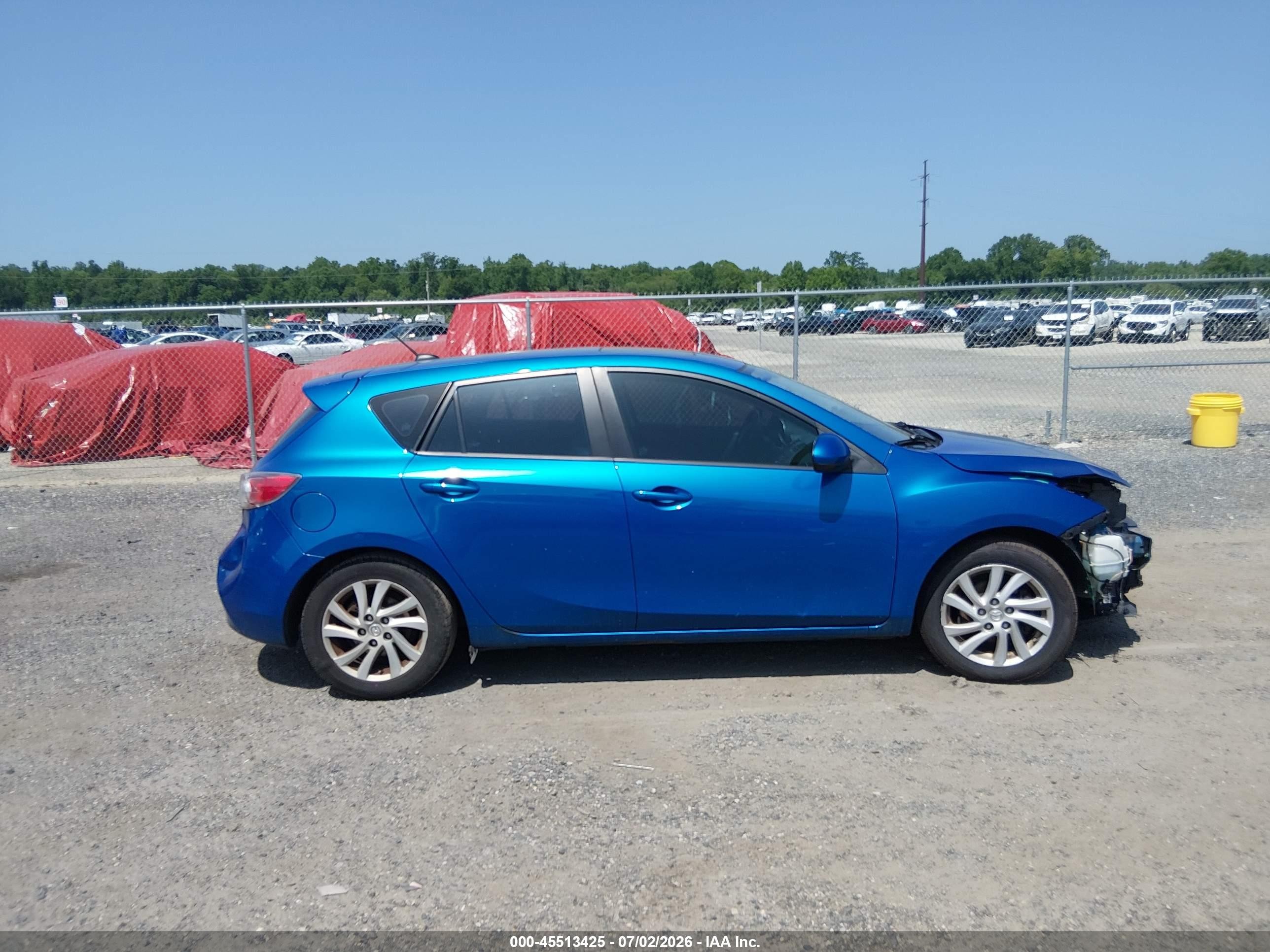 2012 Mazda Mazda3 I Grand Touring Blue vin: JM1BL1M79C1574897