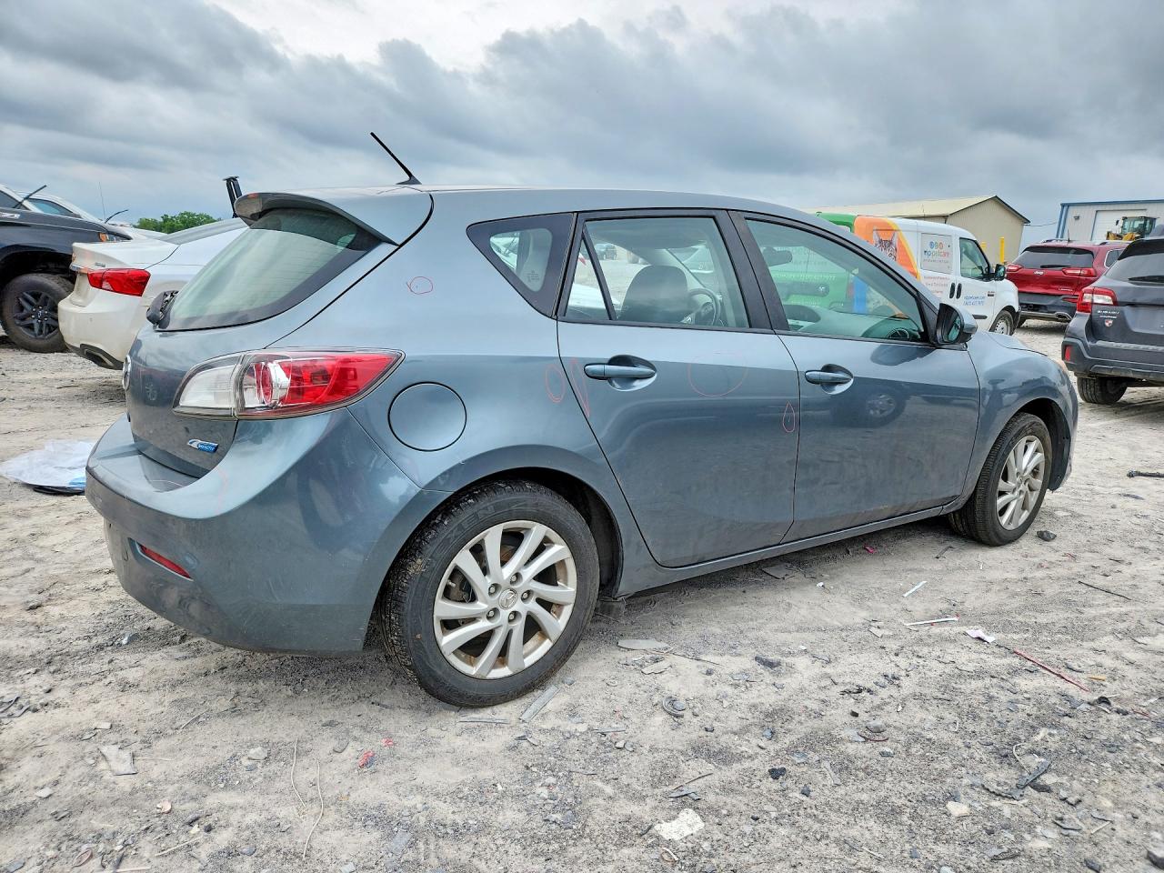 2012 Mazda 3 I Blue vin: JM1BL1M79C1665040