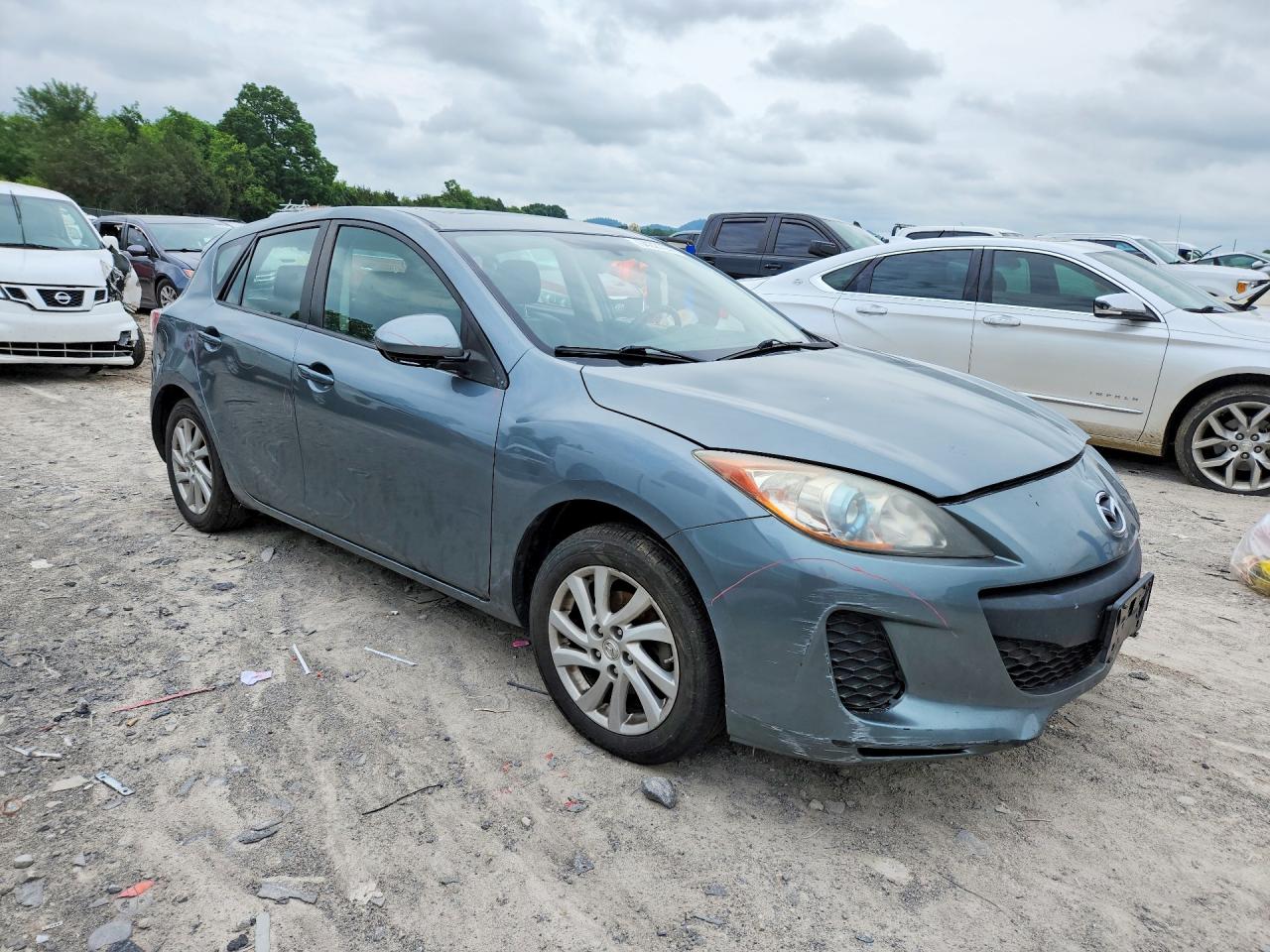 2012 Mazda 3 I Blue vin: JM1BL1M79C1665040