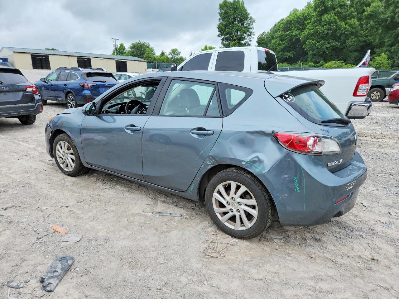 2012 Mazda 3 I Blue vin: JM1BL1M79C1665040