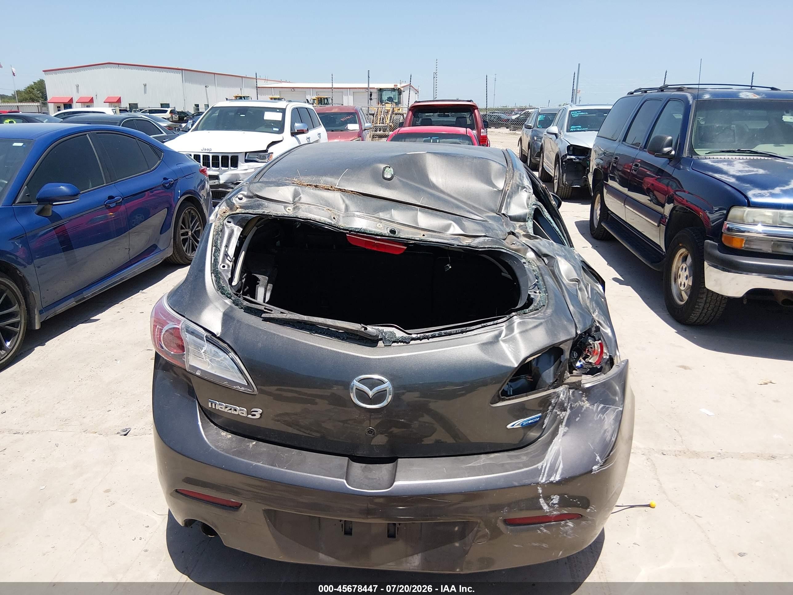2013 Mazda Mazda3 I Grand Touring Gray vin: JM1BL1M79D1757217