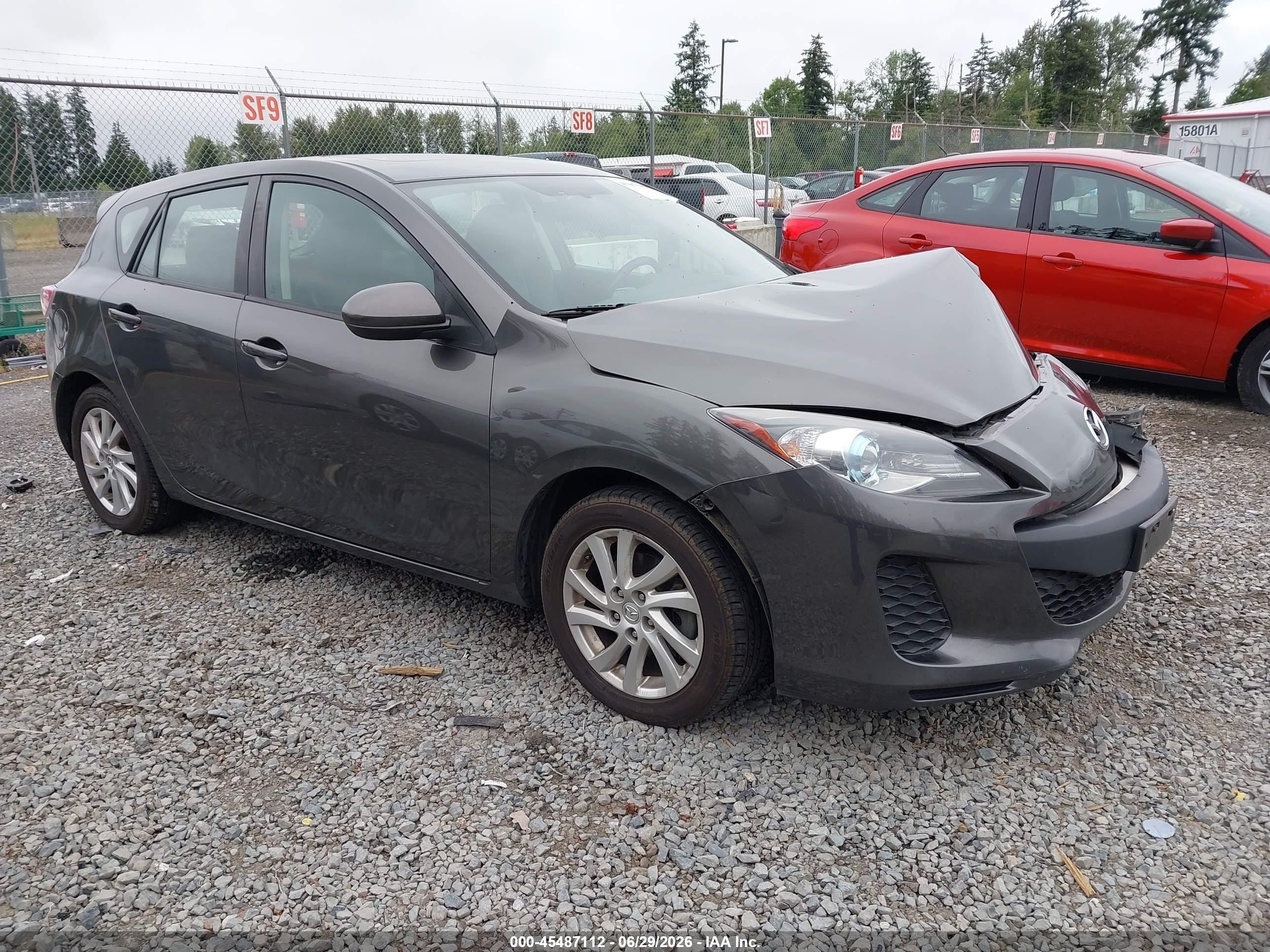 2012 Mazda Mazda3 I Grand Touring Gray vin: JM1BL1M82C1597415