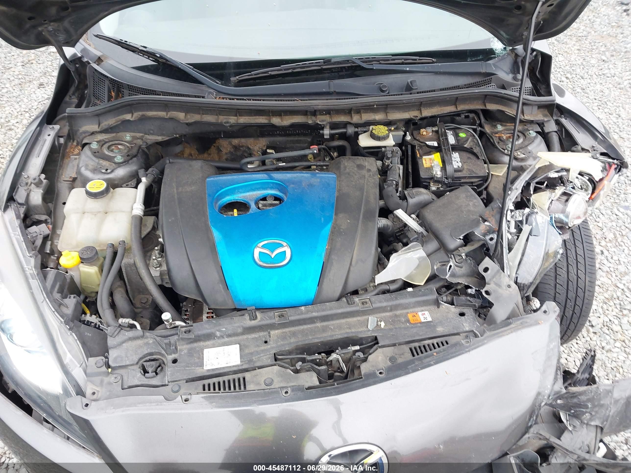 2012 Mazda Mazda3 I Grand Touring Gray vin: JM1BL1M82C1597415