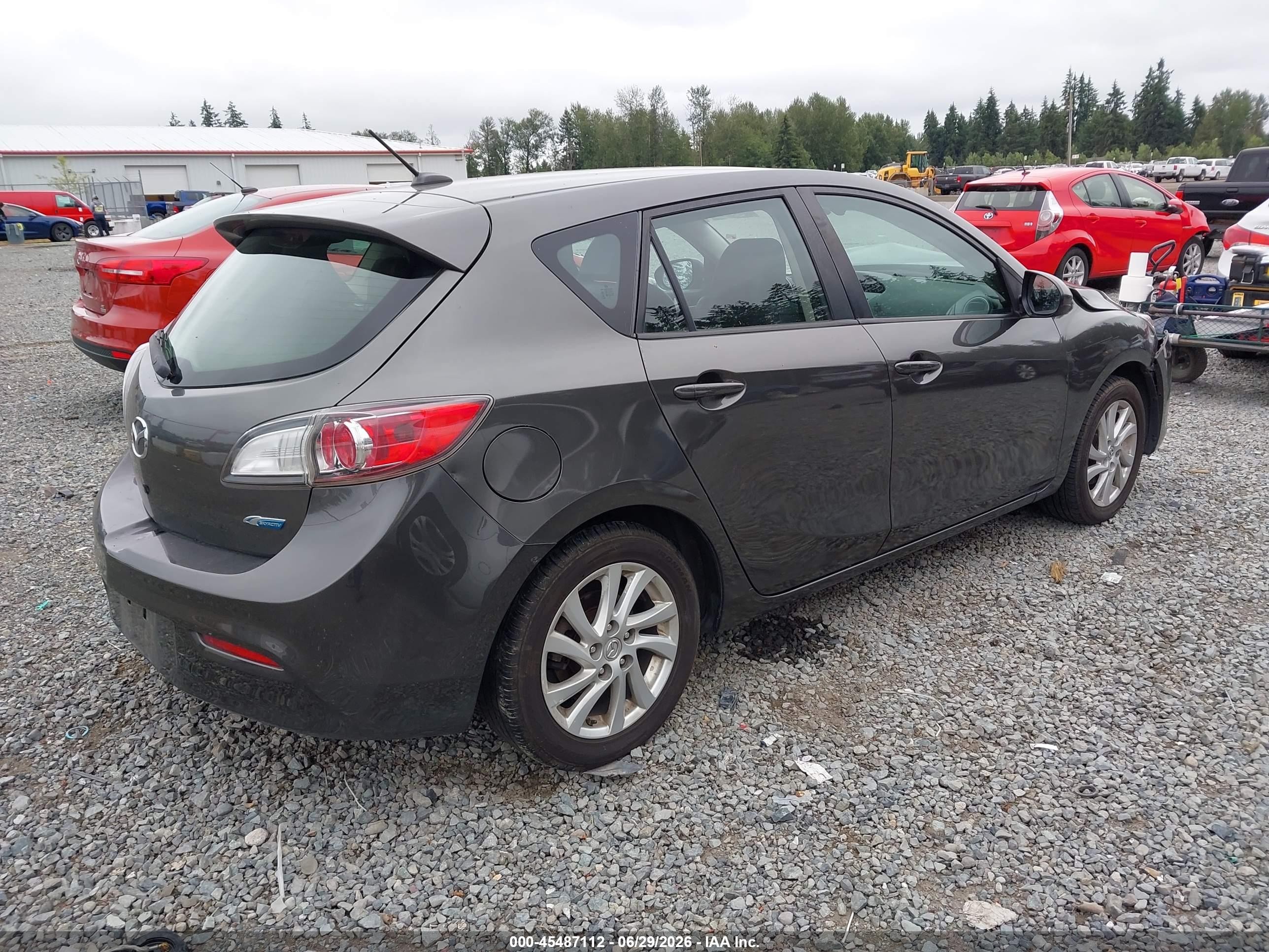 2012 Mazda Mazda3 I Grand Touring Gray vin: JM1BL1M82C1597415