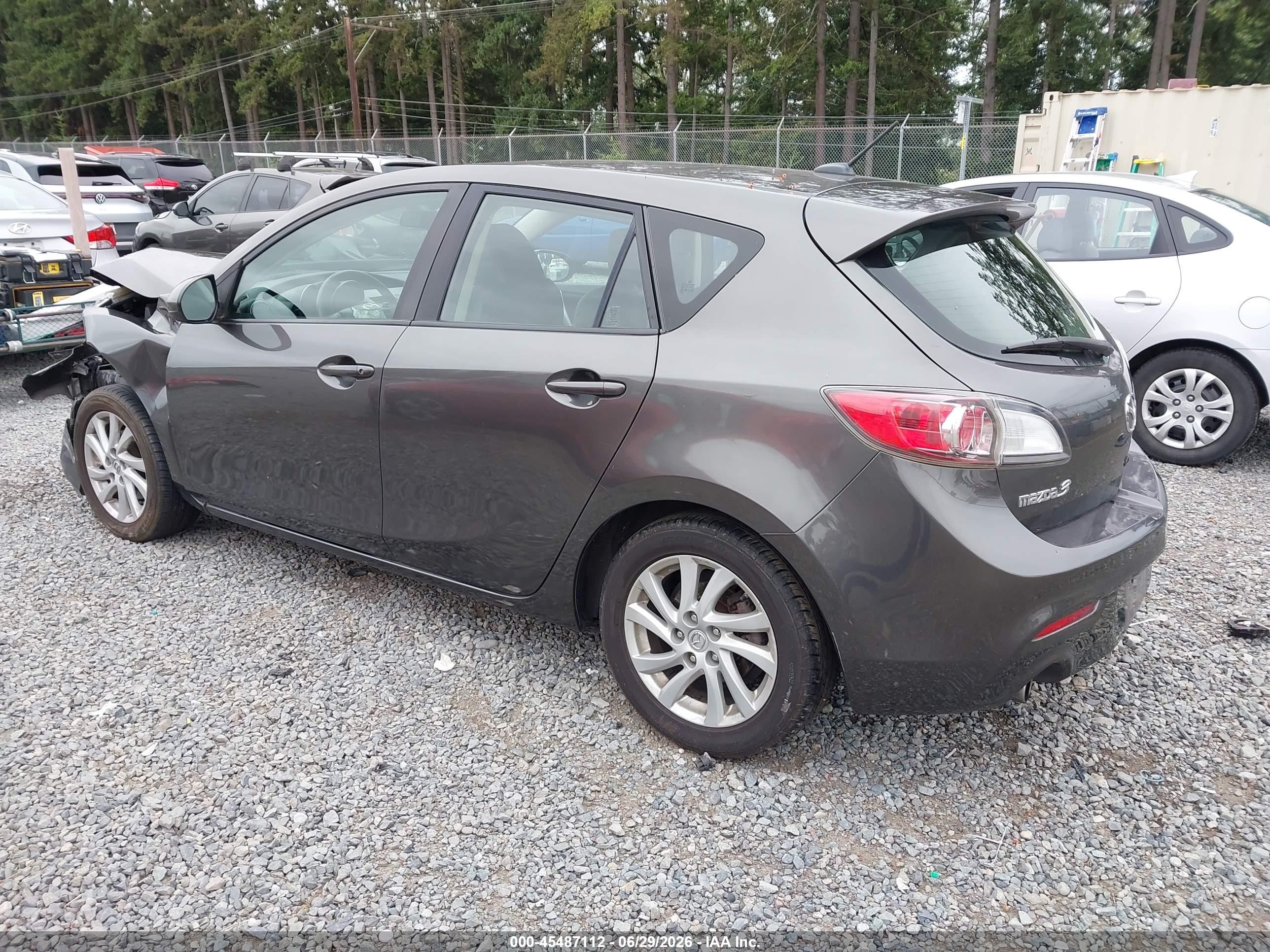 2012 Mazda Mazda3 I Grand Touring Gray vin: JM1BL1M82C1597415