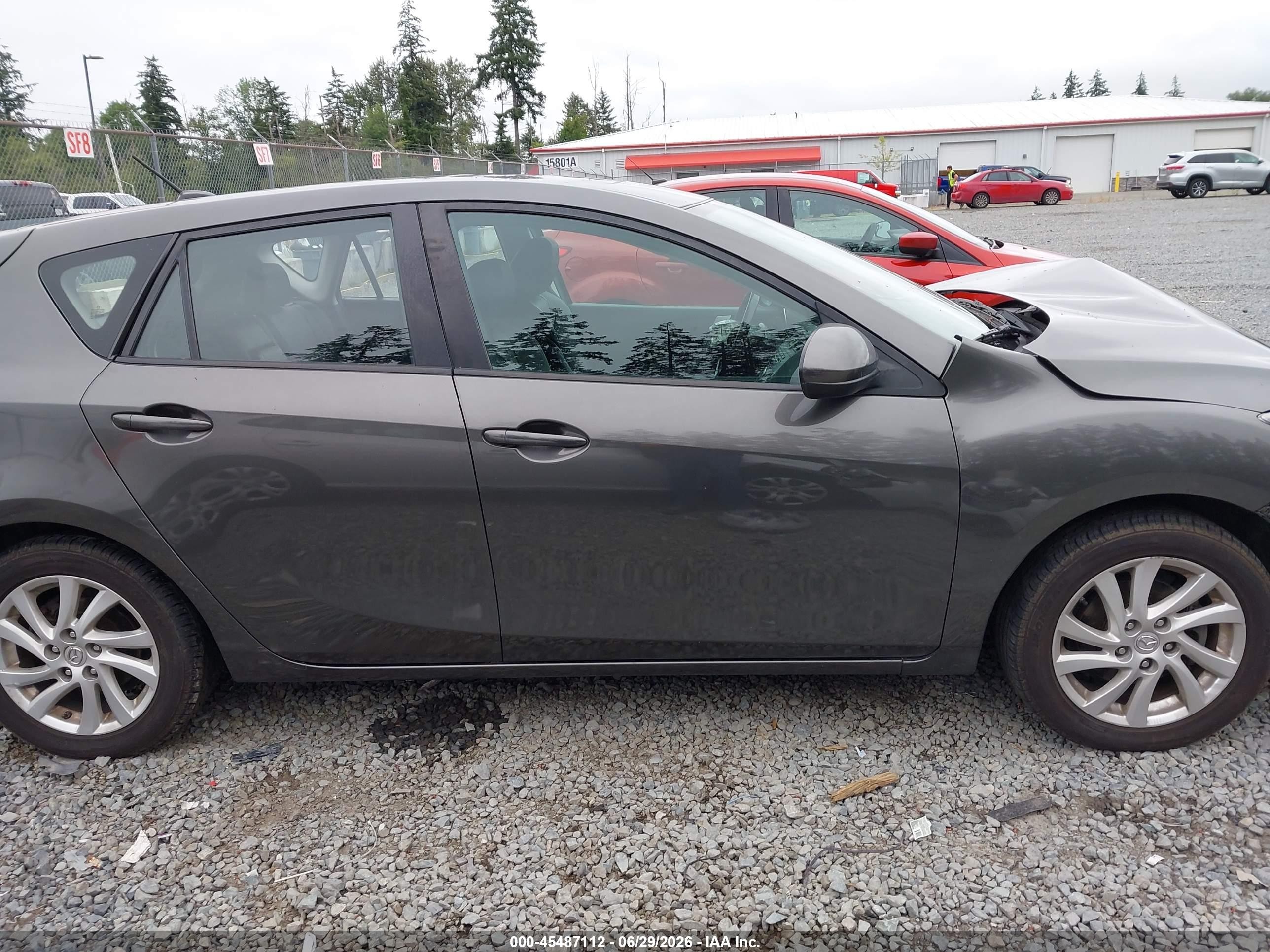 2012 Mazda Mazda3 I Grand Touring Gray vin: JM1BL1M82C1597415