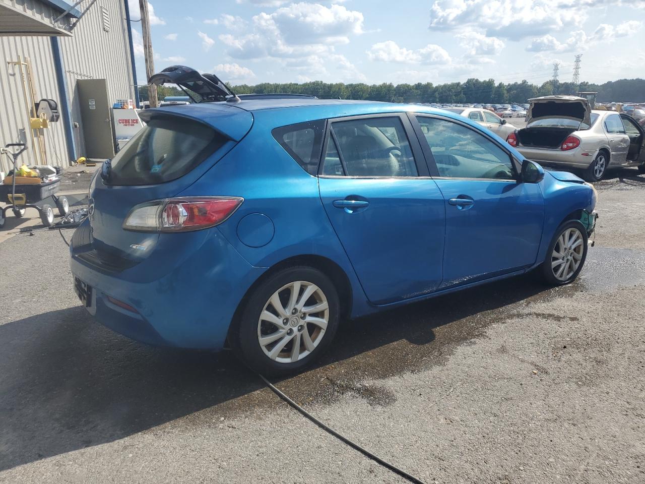 2012 Mazda 3 I Blue vin: JM1BL1M82C1650243