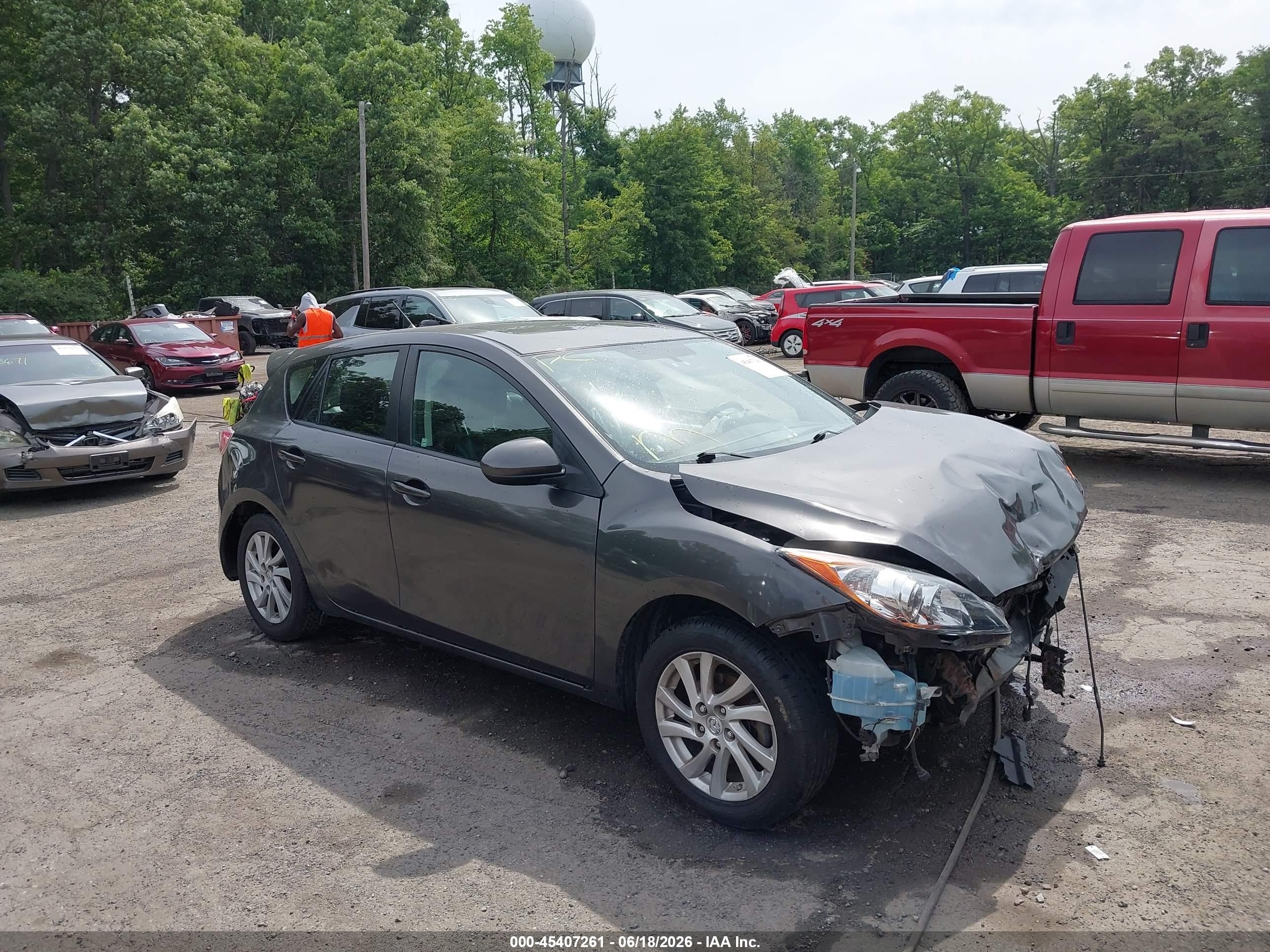 2012 Mazda Mazda3 I Grand Touring Gray vin: JM1BL1M82C1662330