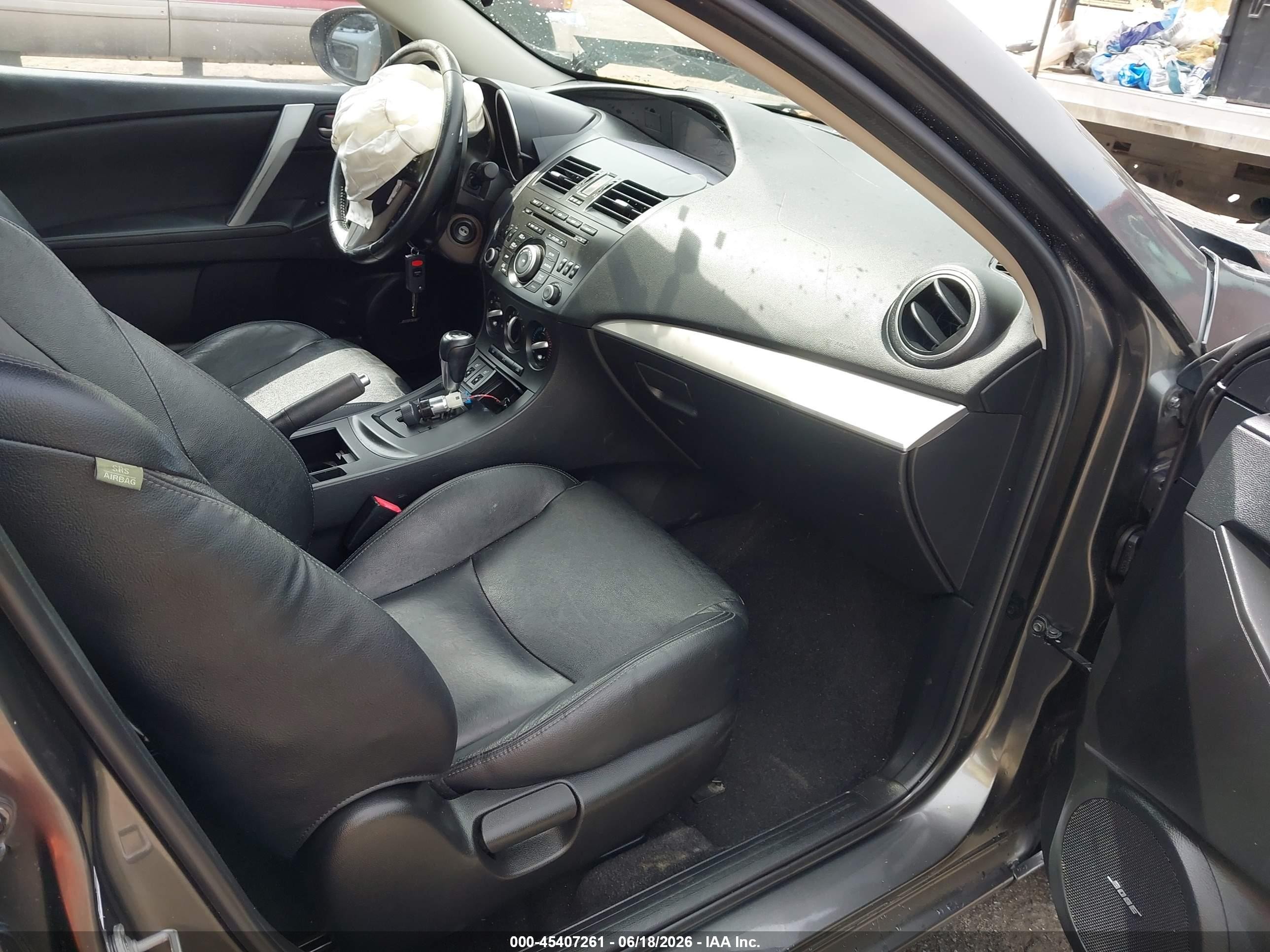 2012 Mazda Mazda3 I Grand Touring Gray vin: JM1BL1M82C1662330