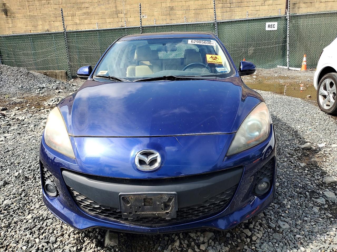 2012 Mazda 3 I Blue vin: JM1BL1M83C1639882