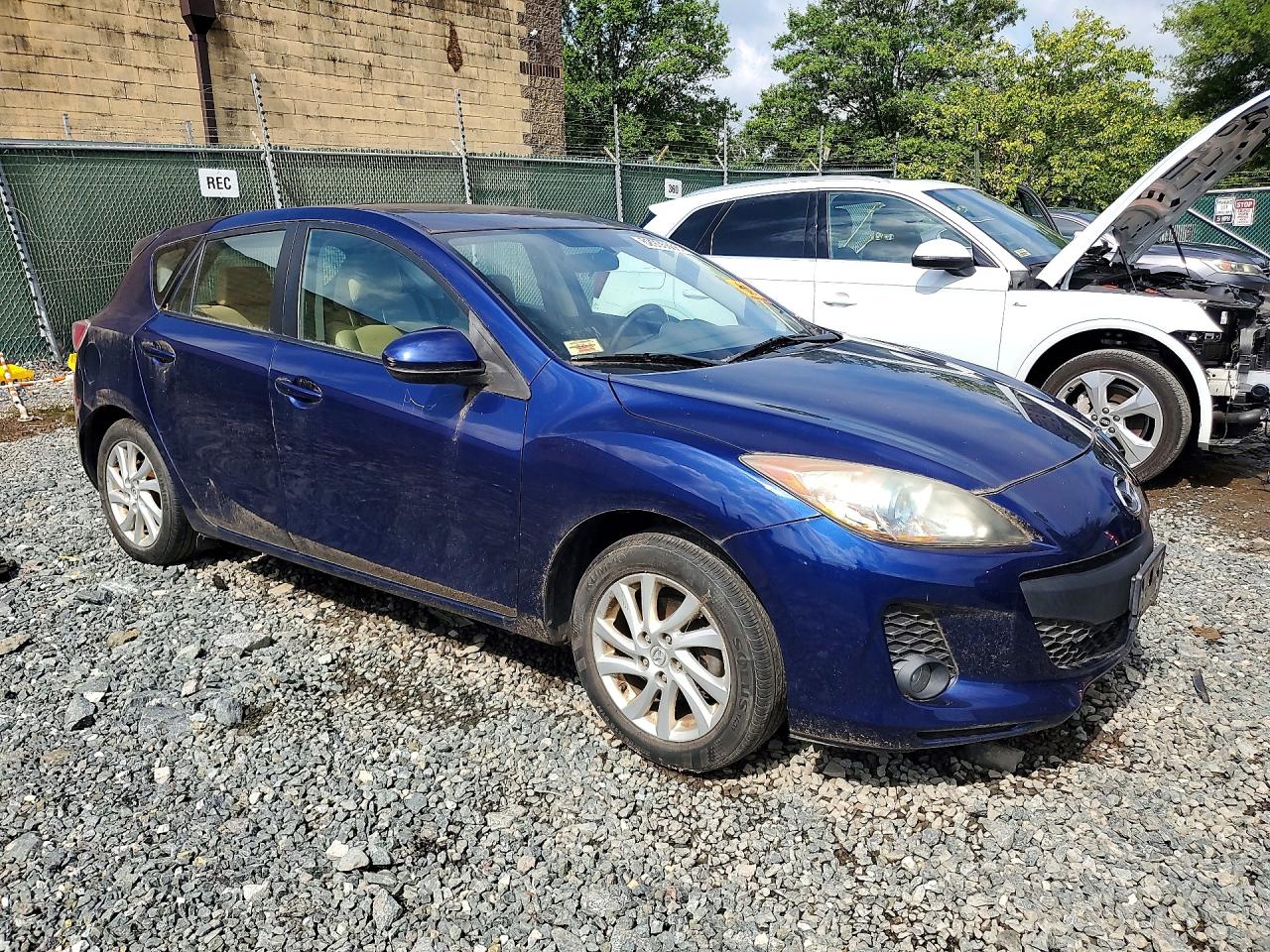 2012 Mazda 3 I Blue vin: JM1BL1M83C1639882