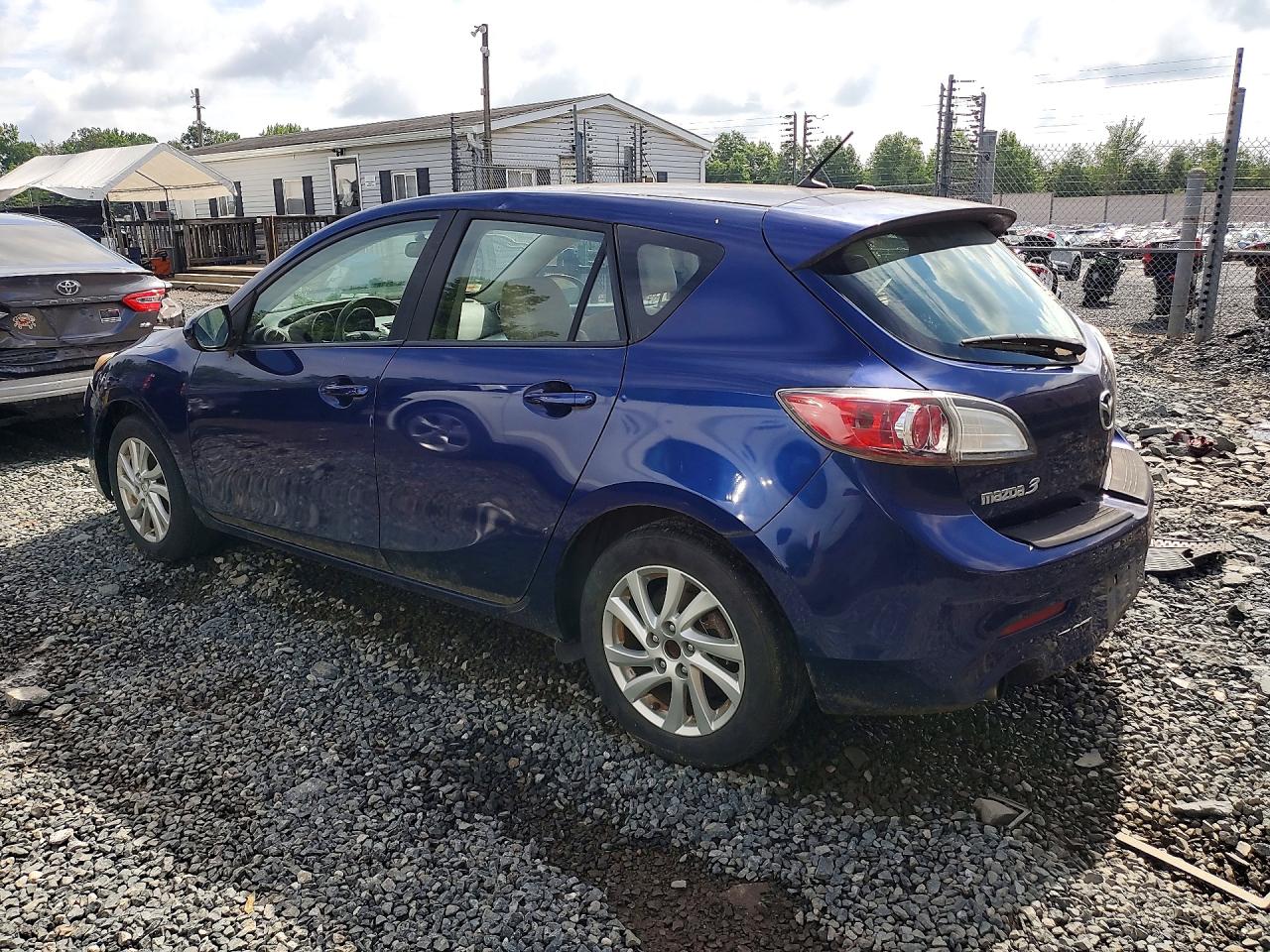 2012 Mazda 3 I Blue vin: JM1BL1M83C1639882