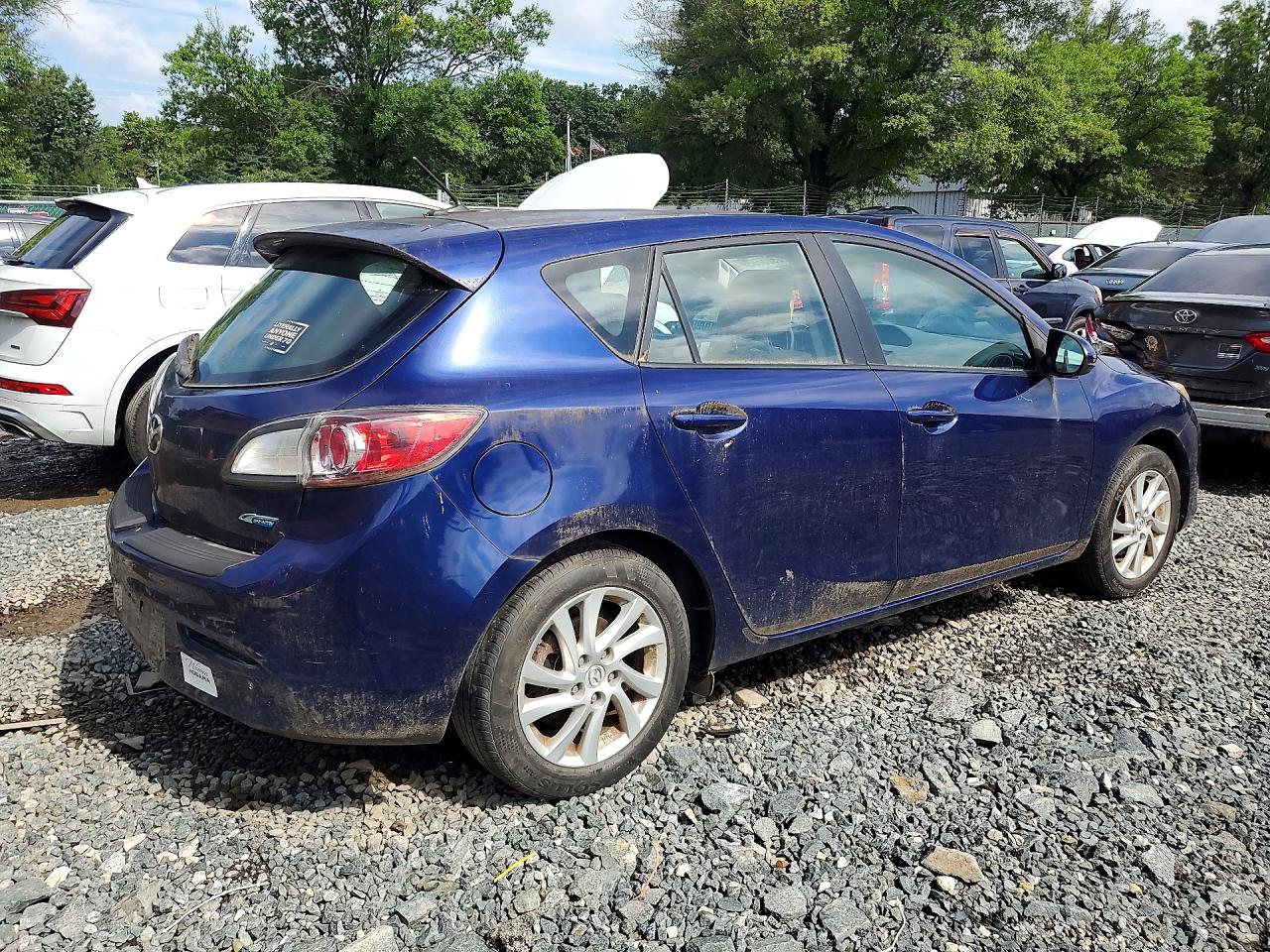 2012 Mazda 3 I Blue vin: JM1BL1M83C1639882