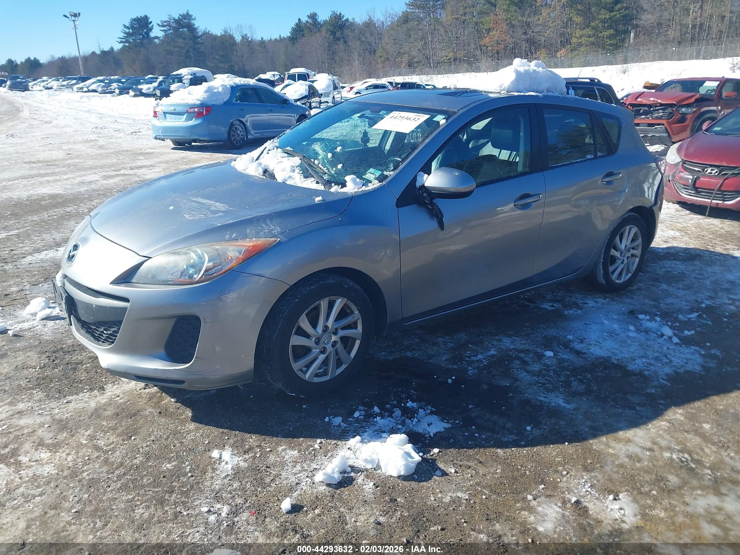 2012 Mazda Mazda3 I Grand Touring Gray vin: JM1BL1M83C1697880