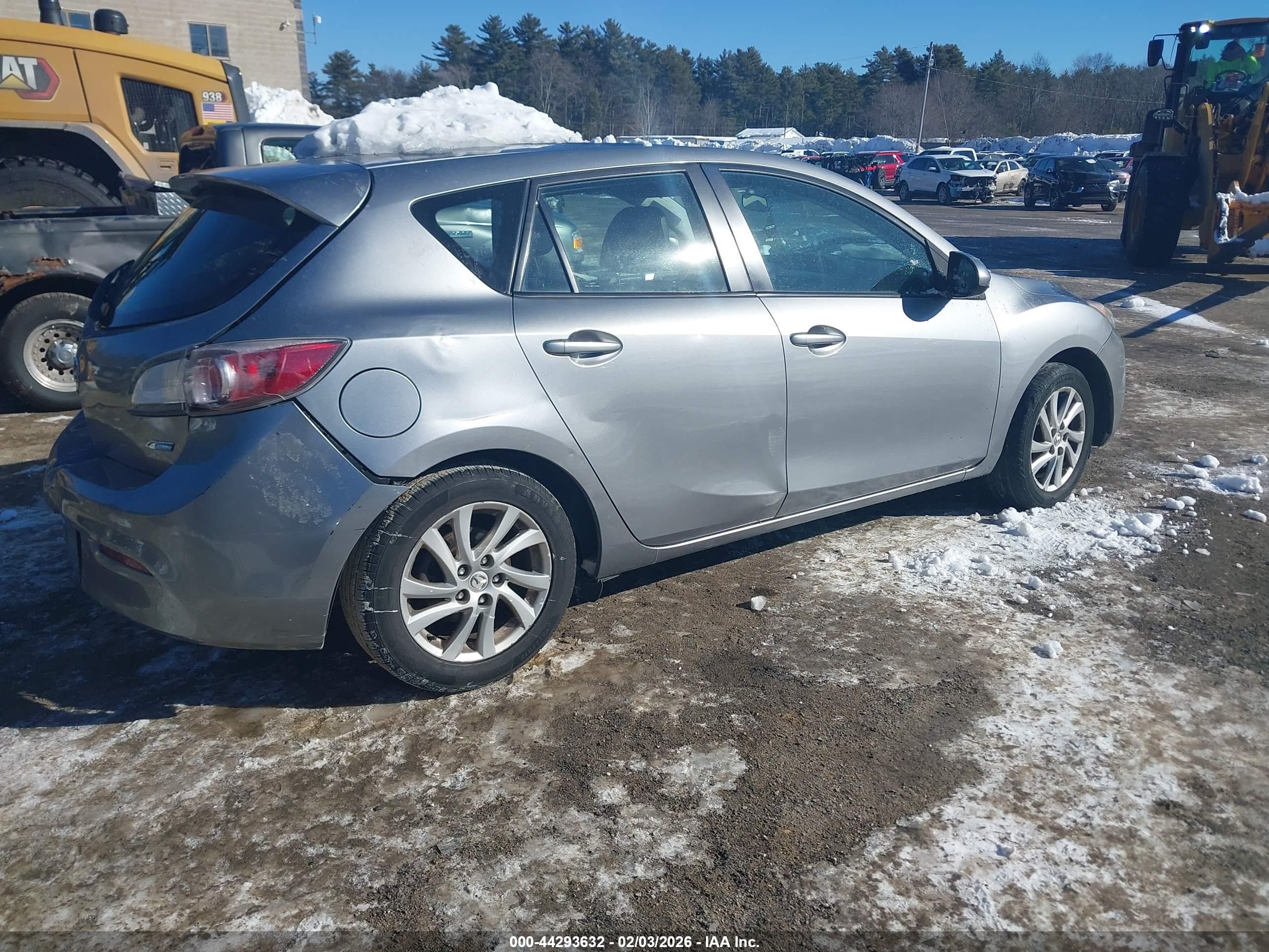 2012 Mazda Mazda3 I Grand Touring Gray vin: JM1BL1M83C1697880