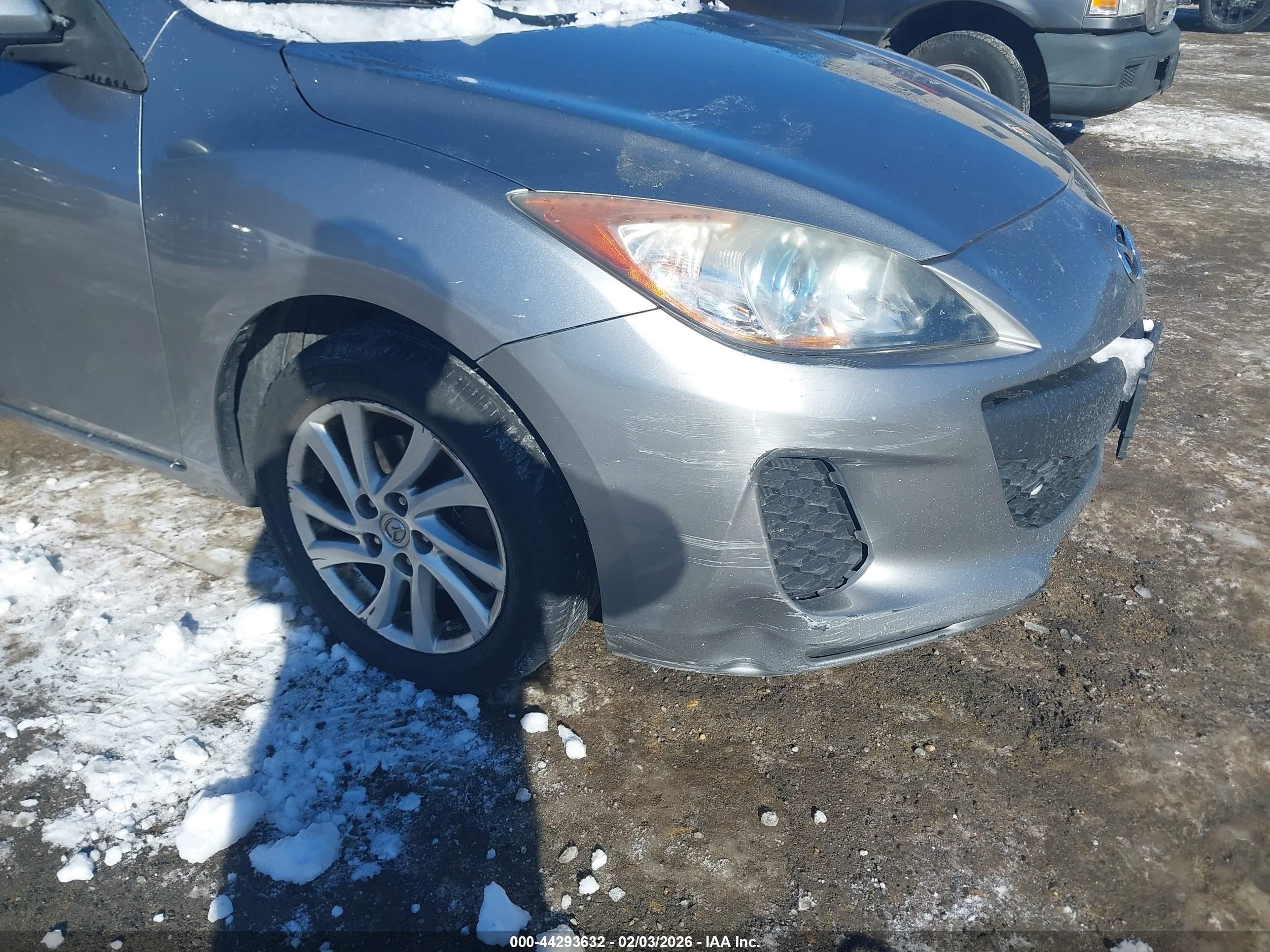 2012 Mazda Mazda3 I Grand Touring Gray vin: JM1BL1M83C1697880
