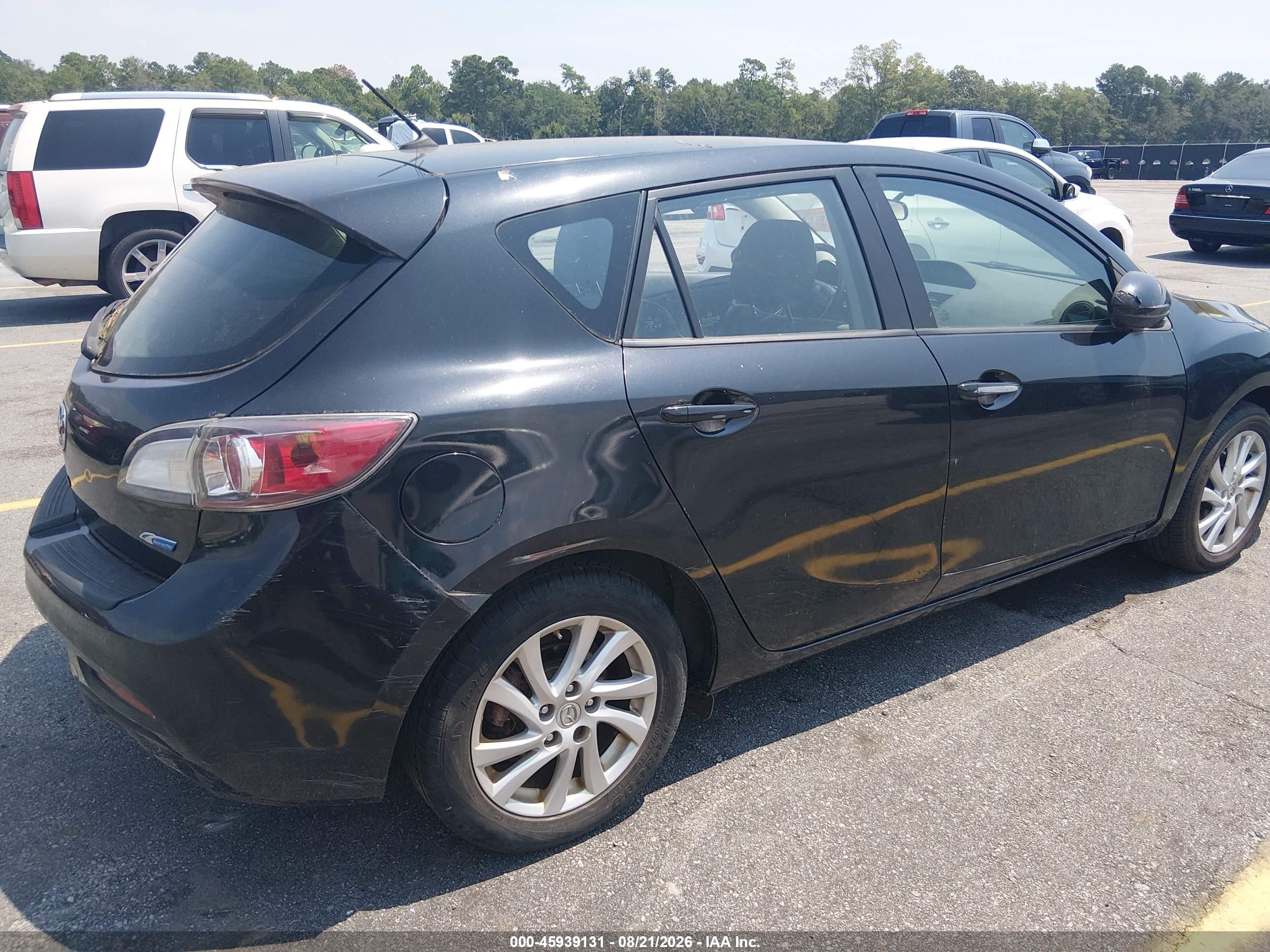 2012 Mazda Mazda3 I Grand Touring Black vin: JM1BL1M85C1679901