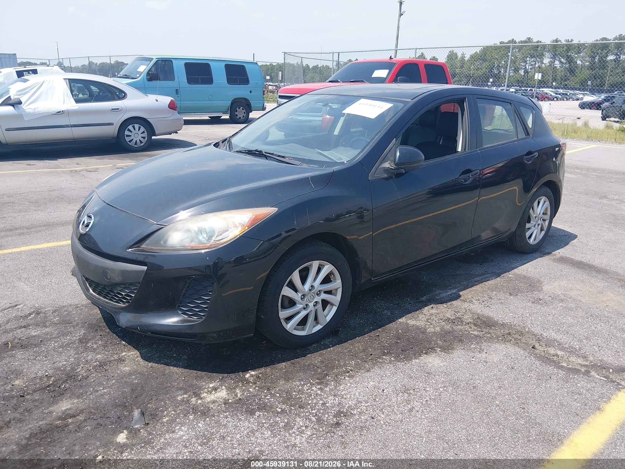 2012 Mazda Mazda3 I Grand Touring Black vin: JM1BL1M85C1679901