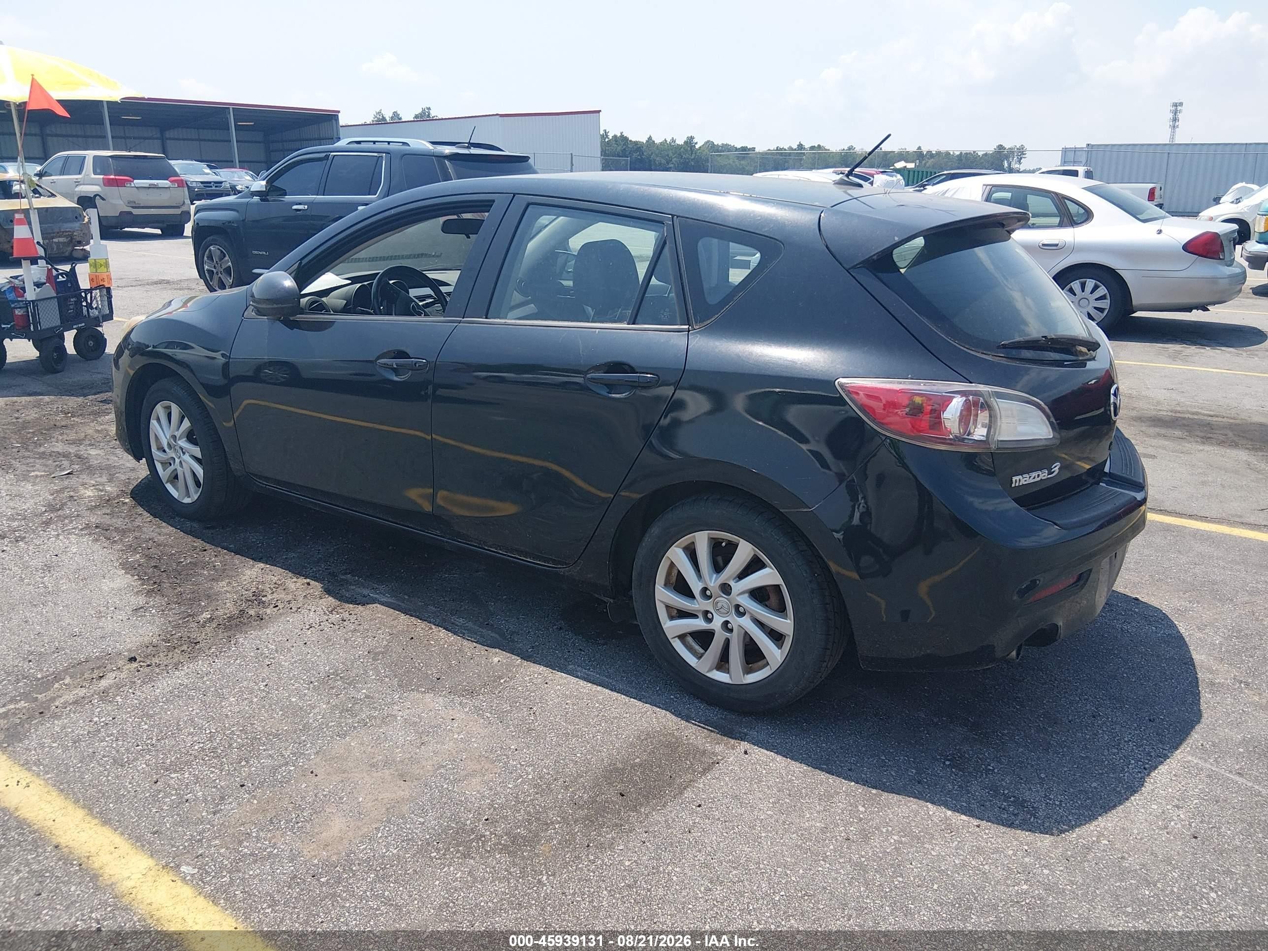 2012 Mazda Mazda3 I Grand Touring Black vin: JM1BL1M85C1679901