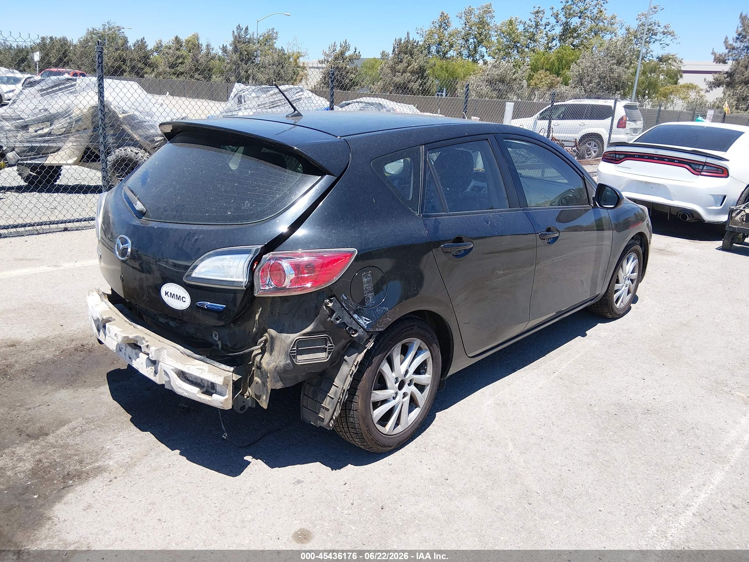 2012 Mazda Mazda3 I Grand Touring Black vin: JM1BL1M87C1654305