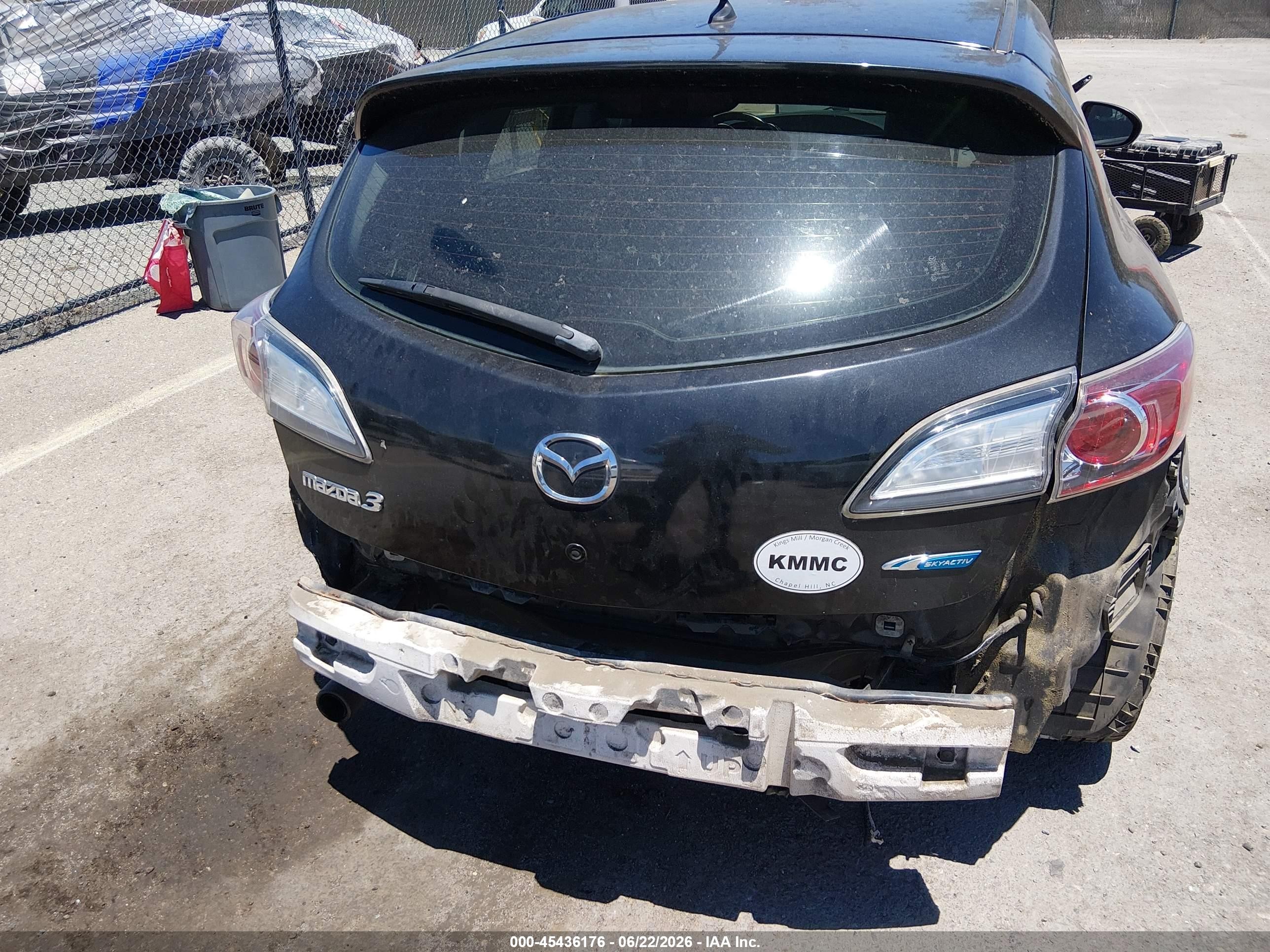 2012 Mazda Mazda3 I Grand Touring Black vin: JM1BL1M87C1654305