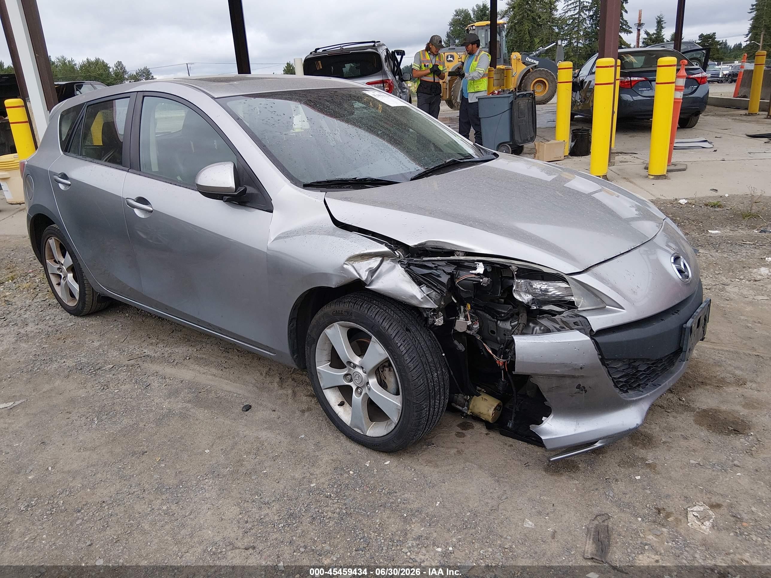 2012 Mazda Mazda3 I Grand Touring Silver vin: JM1BL1M87C1676658
