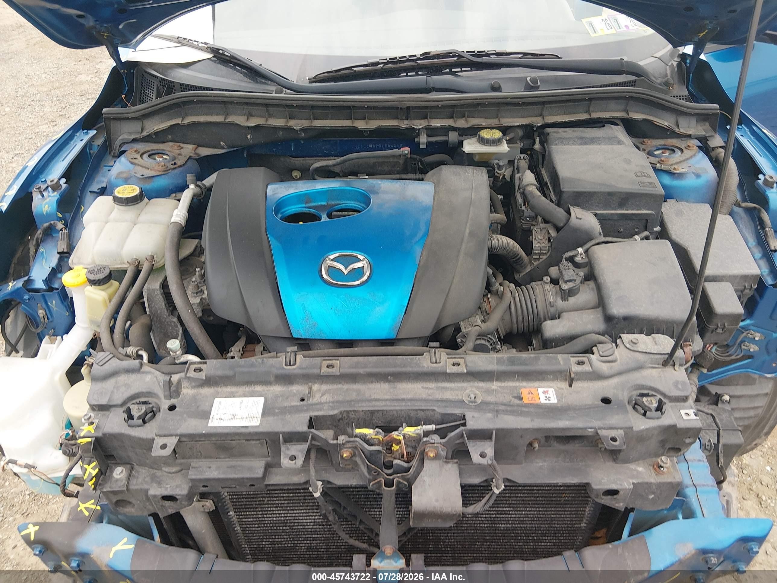 2012 Mazda Mazda3 I Grand Touring Blue vin: JM1BL1M87C1684288