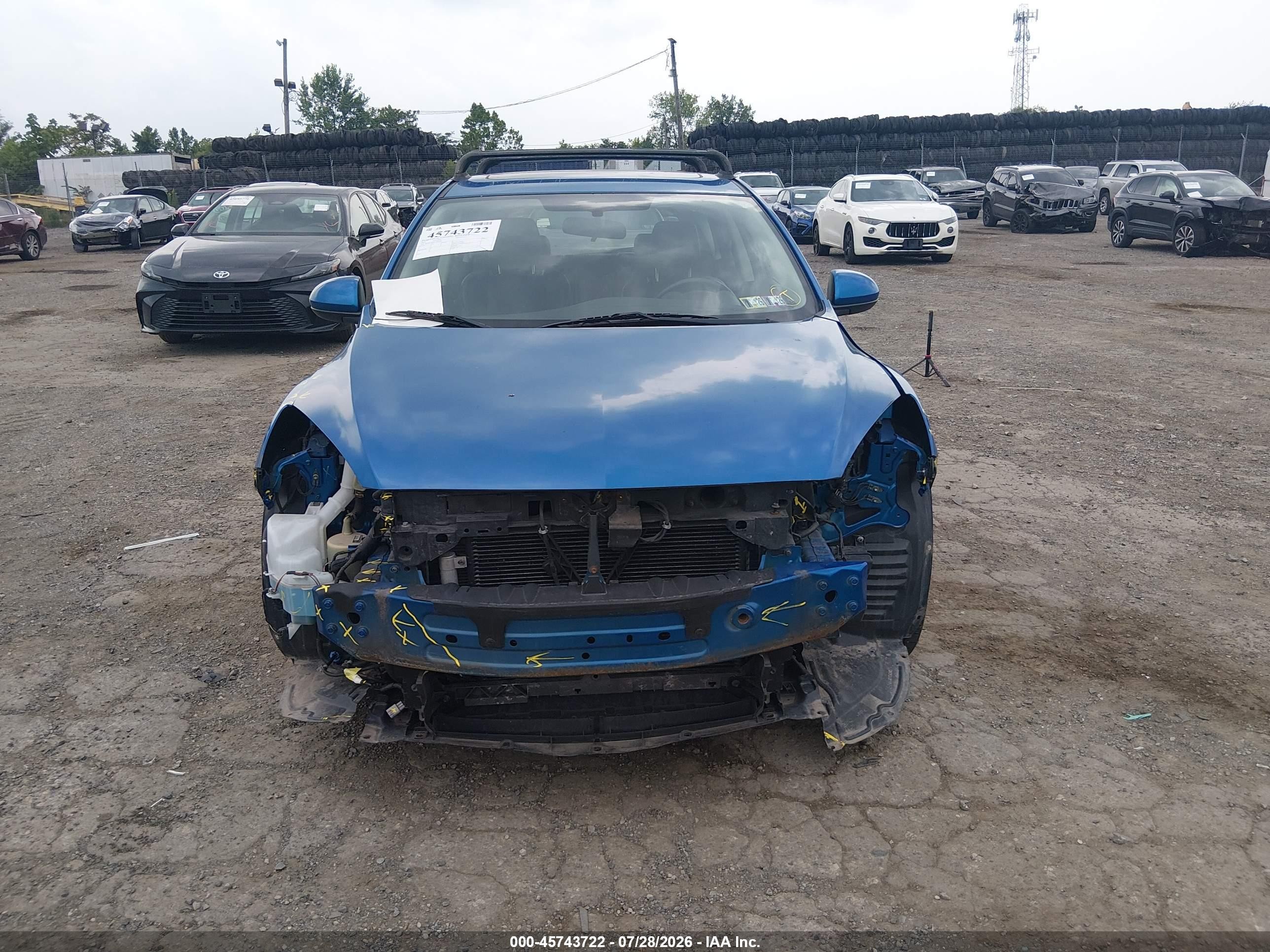2012 Mazda Mazda3 I Grand Touring Blue vin: JM1BL1M87C1684288