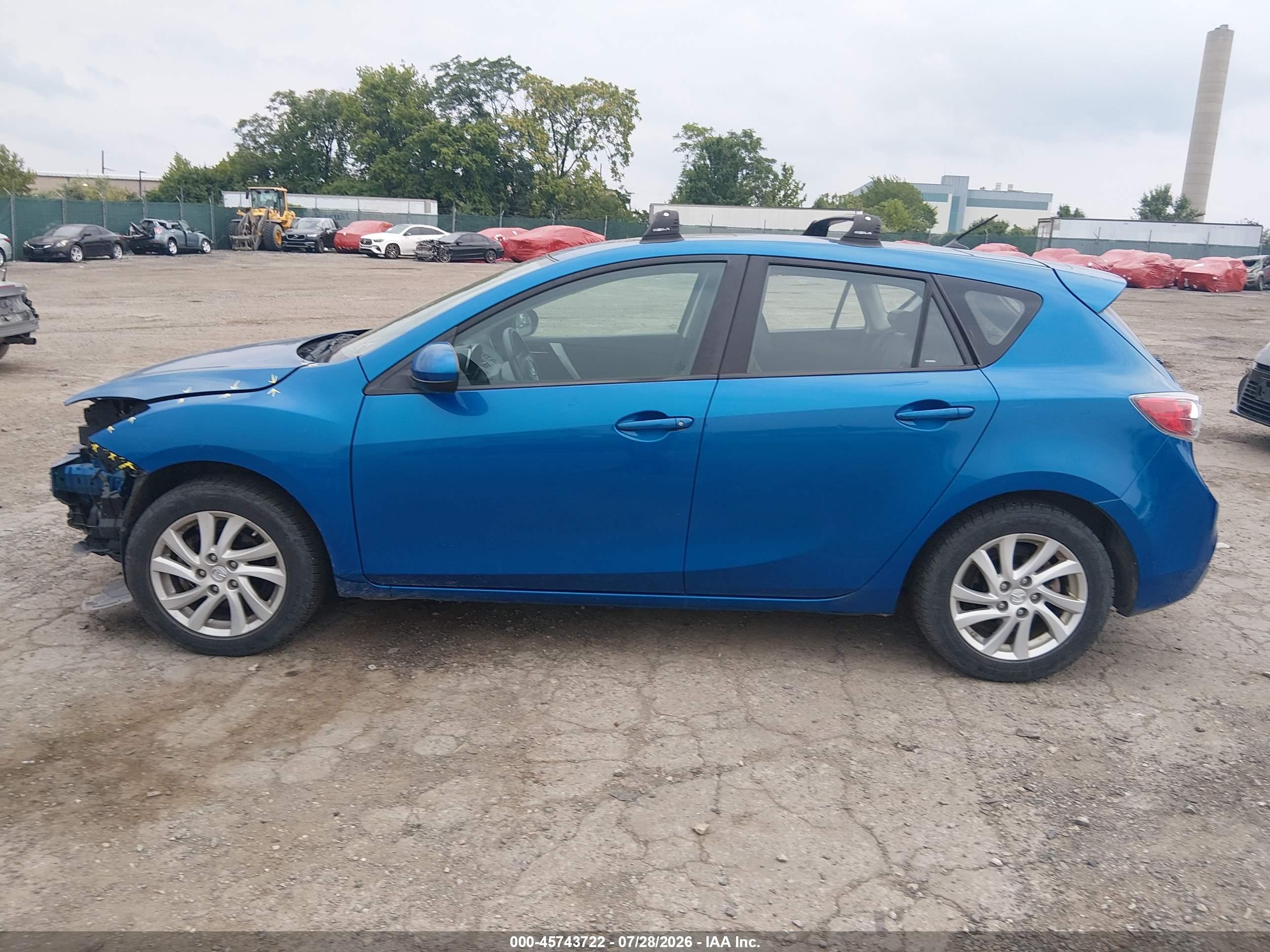 2012 Mazda Mazda3 I Grand Touring Blue vin: JM1BL1M87C1684288