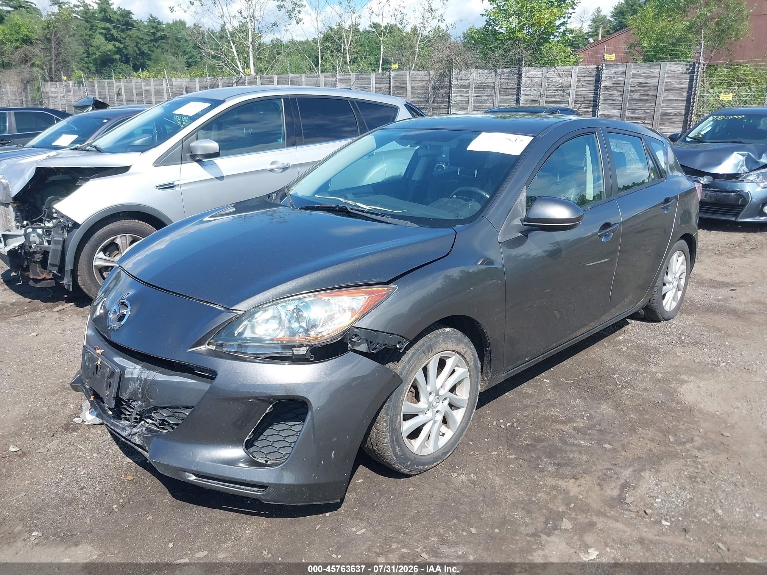 2012 Mazda Mazda3 I Grand Touring Серый vin: JM1BL1M88C1691170
