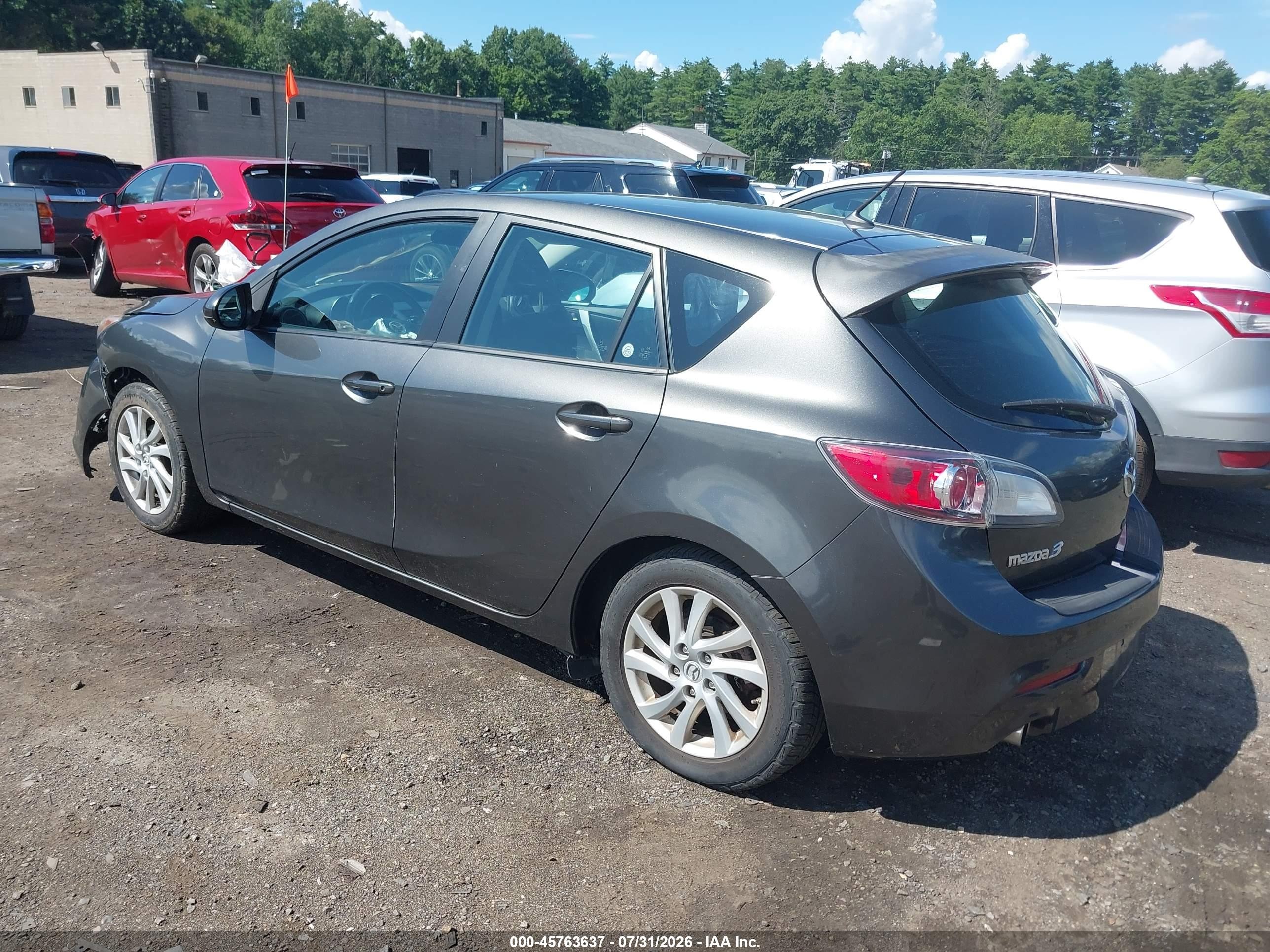 2012 Mazda Mazda3 I Grand Touring Серый vin: JM1BL1M88C1691170