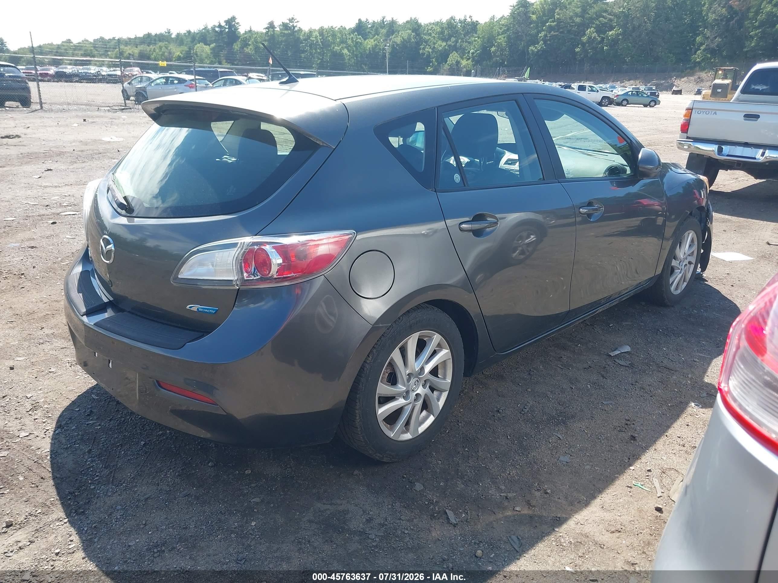 2012 Mazda Mazda3 I Grand Touring Серый vin: JM1BL1M88C1691170