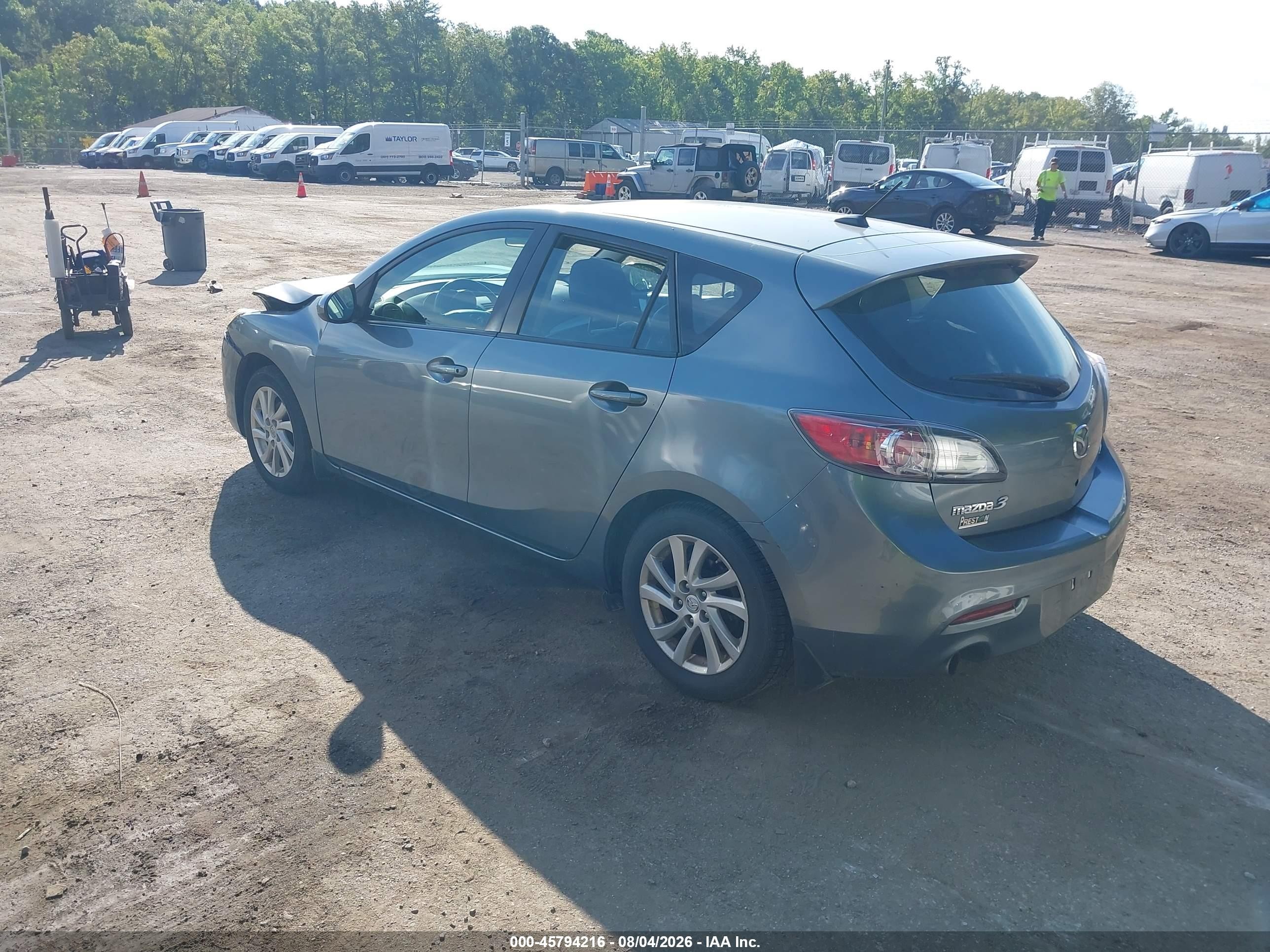 2012 Mazda Mazda3 I Grand Touring Gray vin: JM1BL1M8XC1537298