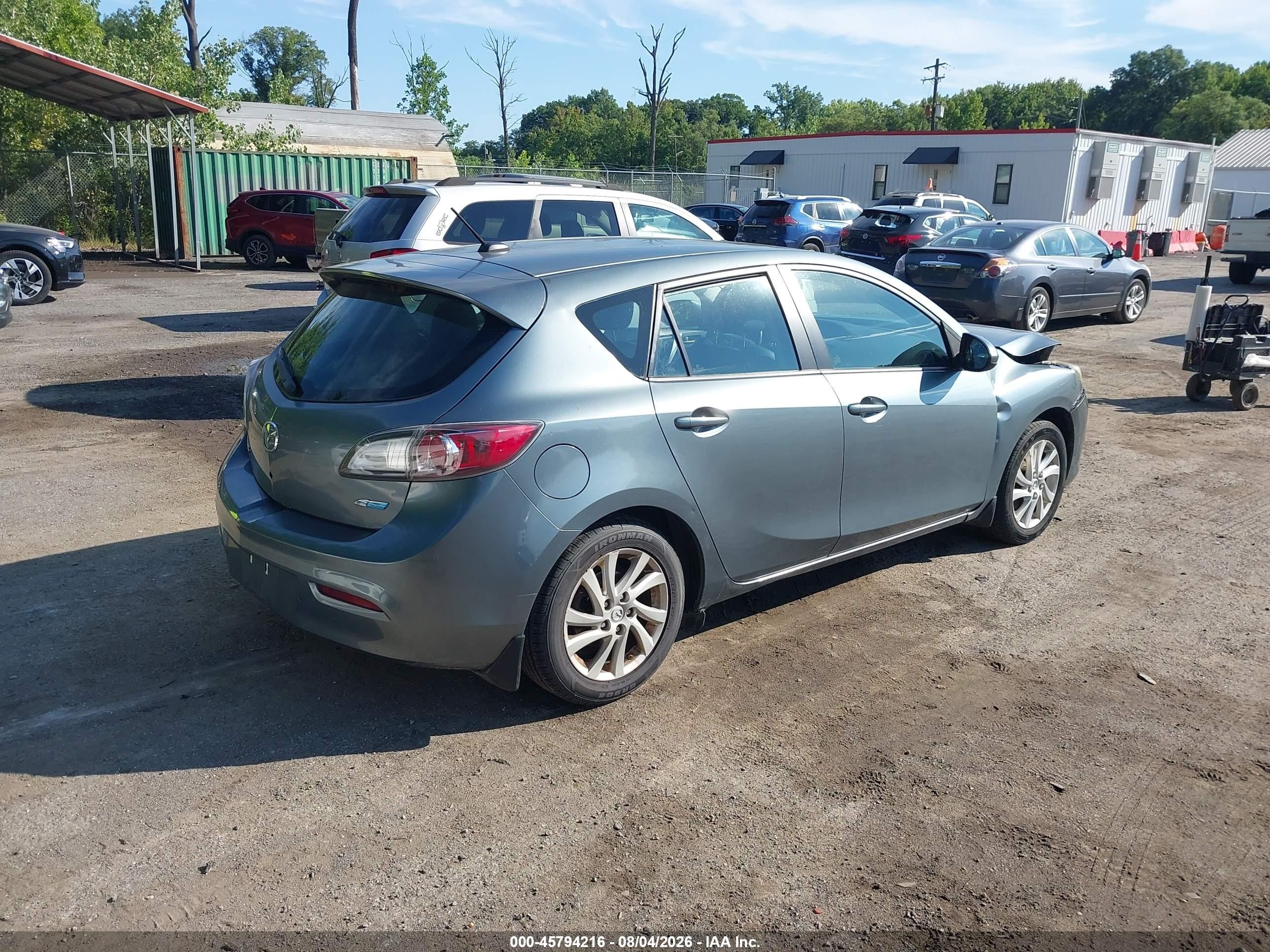 2012 Mazda Mazda3 I Grand Touring Gray vin: JM1BL1M8XC1537298