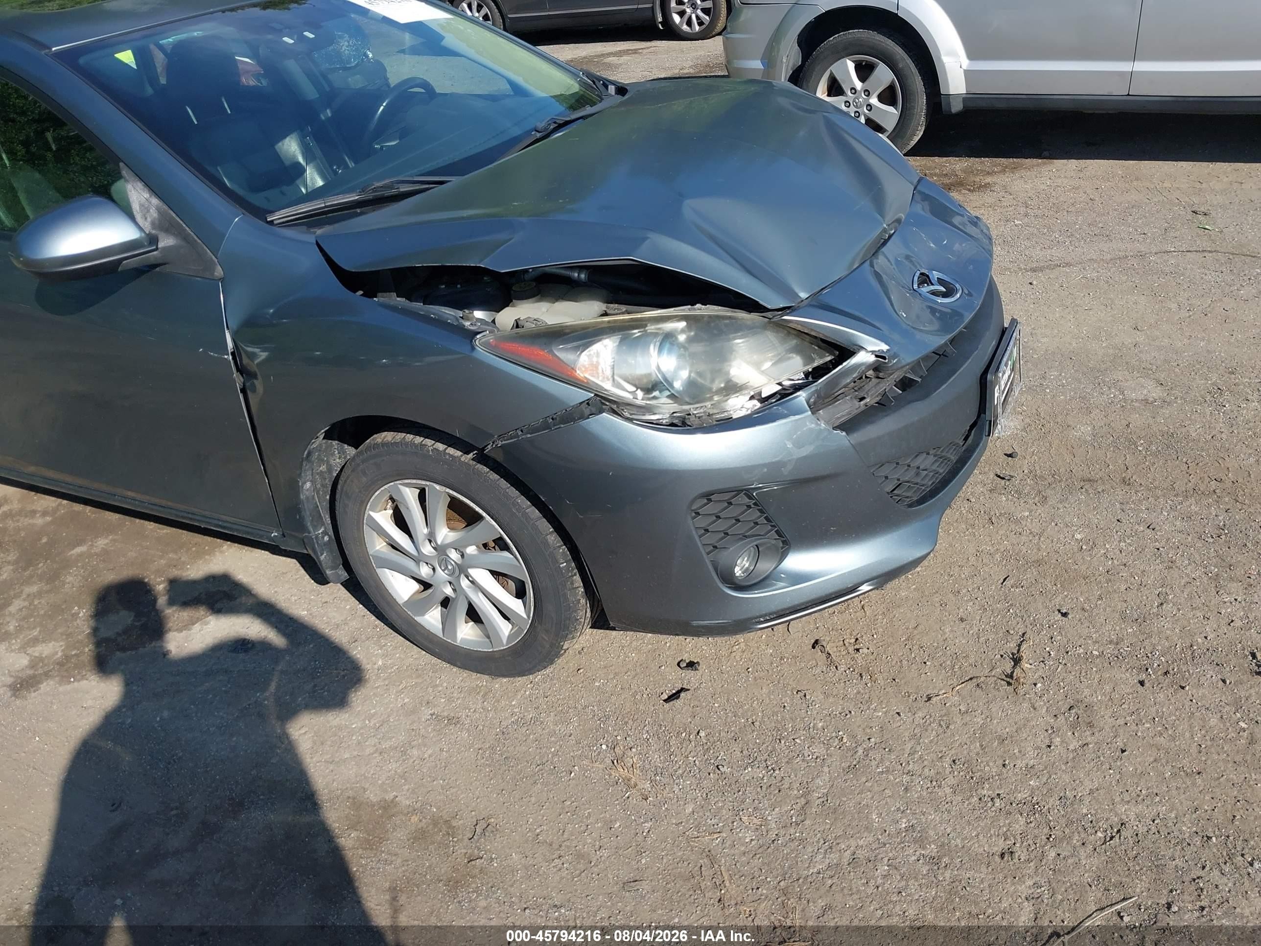 2012 Mazda Mazda3 I Grand Touring Gray vin: JM1BL1M8XC1537298