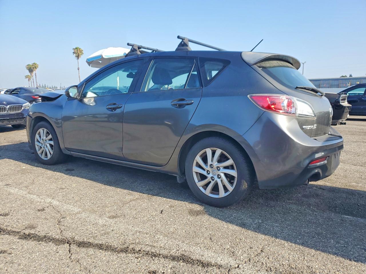 2012 Mazda 3 I Gray vin: JM1BL1M8XC1547331