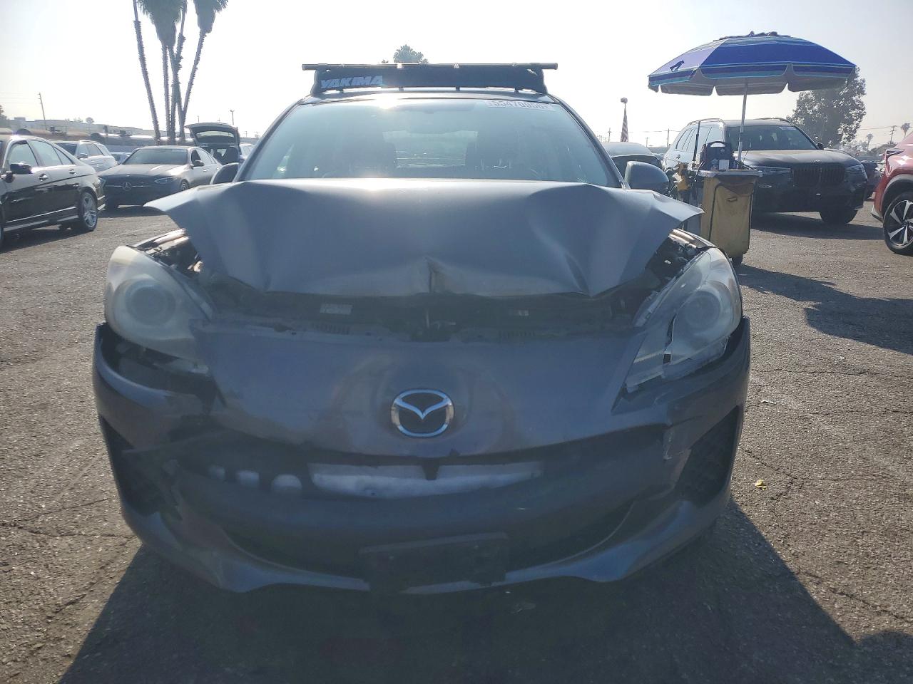 2012 Mazda 3 I Gray vin: JM1BL1M8XC1547331