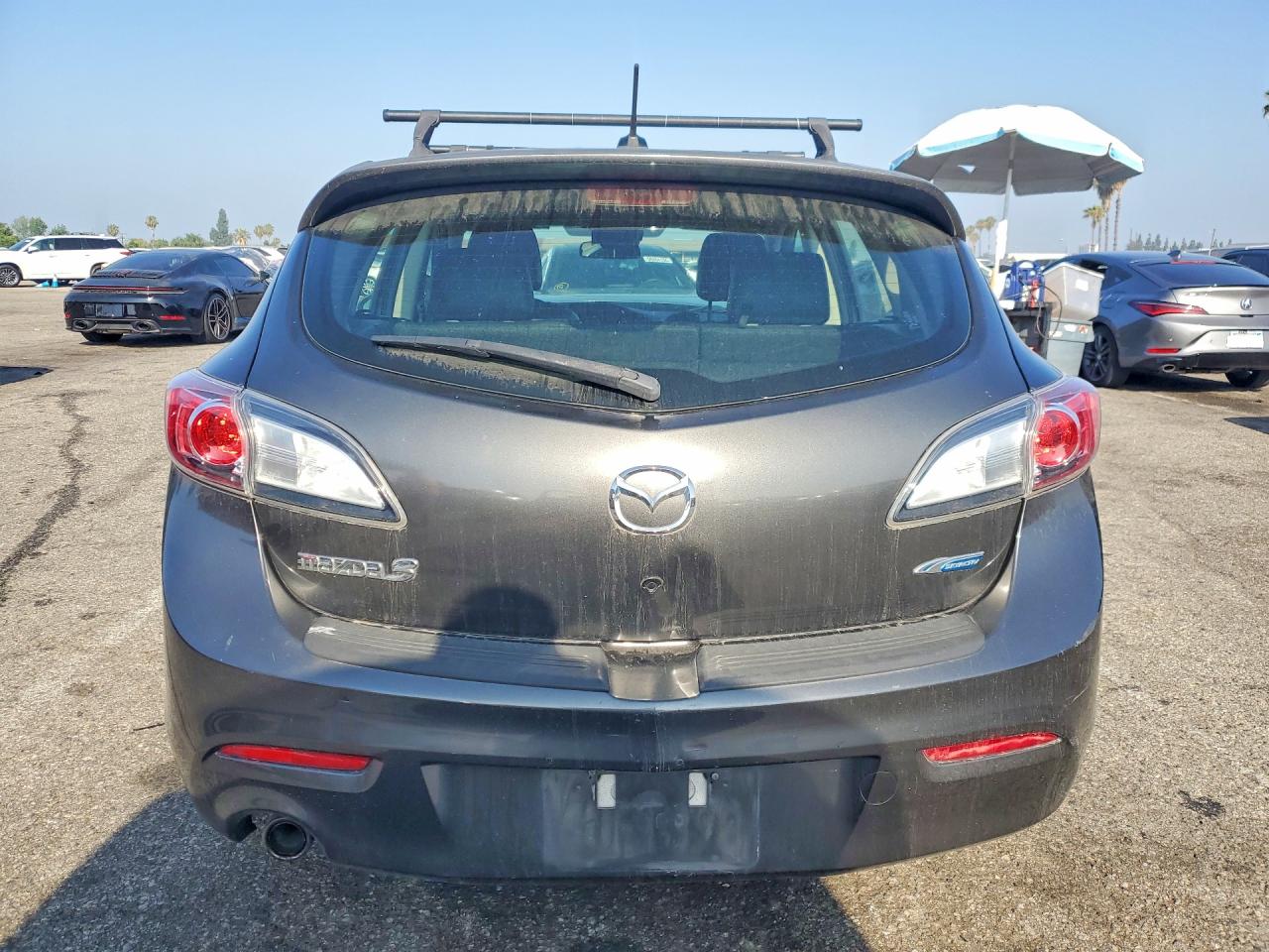 2012 Mazda 3 I Gray vin: JM1BL1M8XC1547331