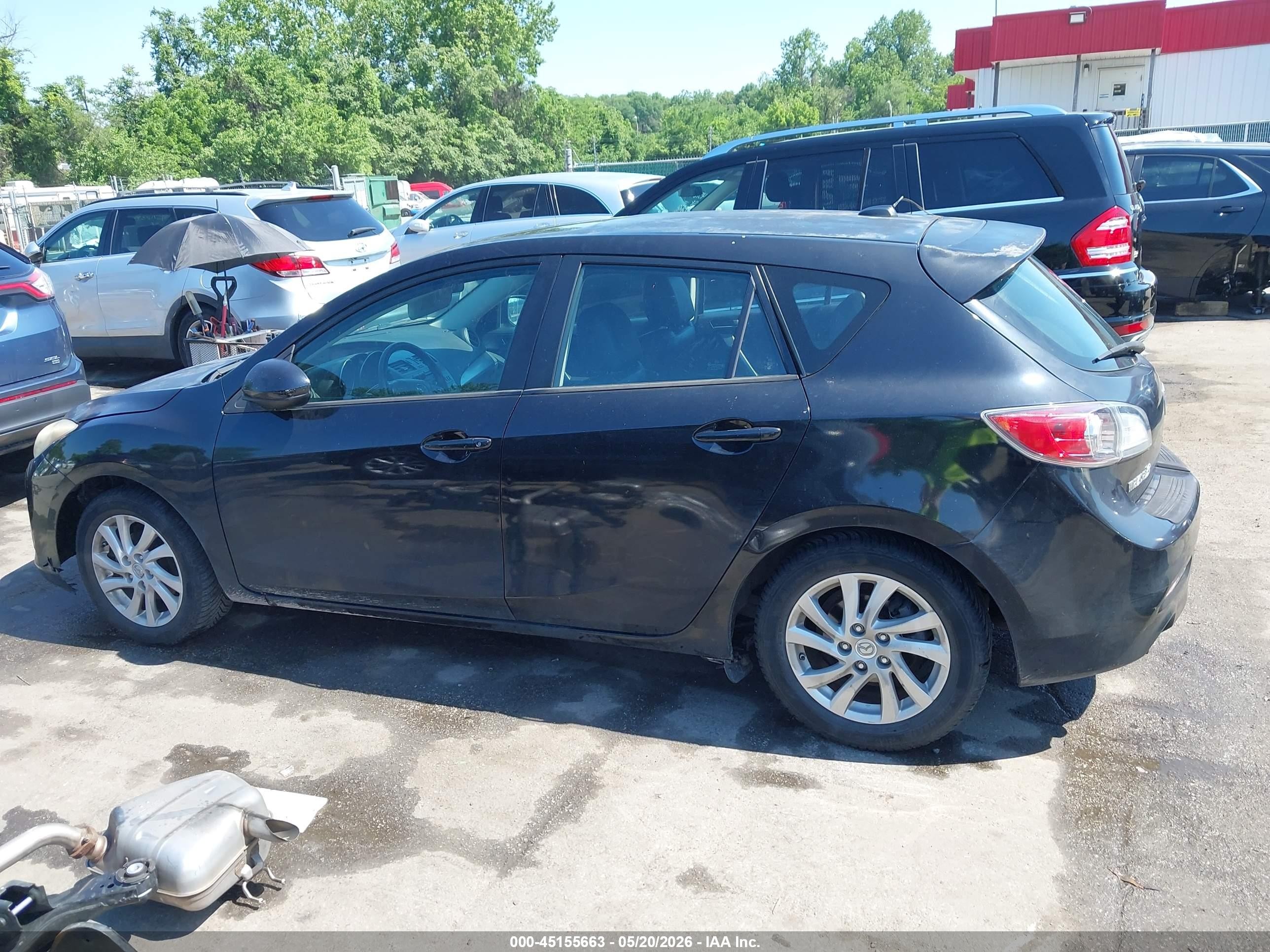 2012 Mazda Mazda3 I Grand Touring Black vin: JM1BL1M8XC1682437