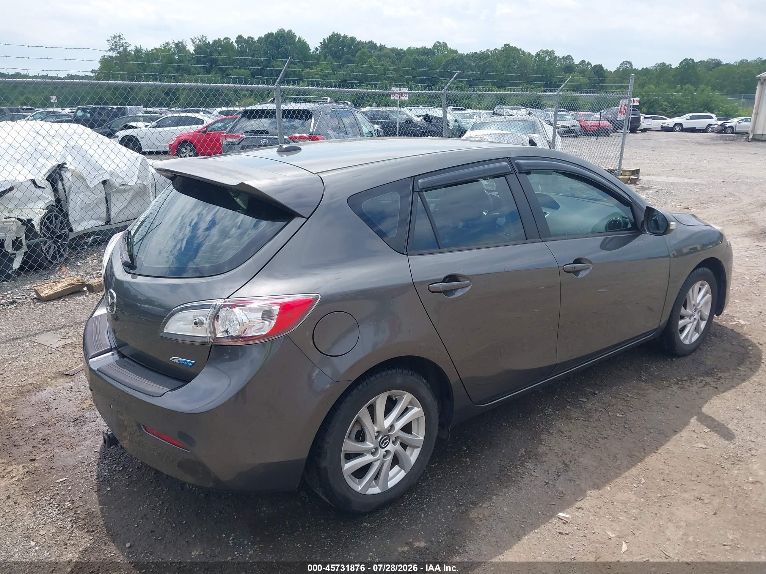 2013 Mazda Mazda3 I Grand Touring Gray vin: JM1BL1MP0D1744792