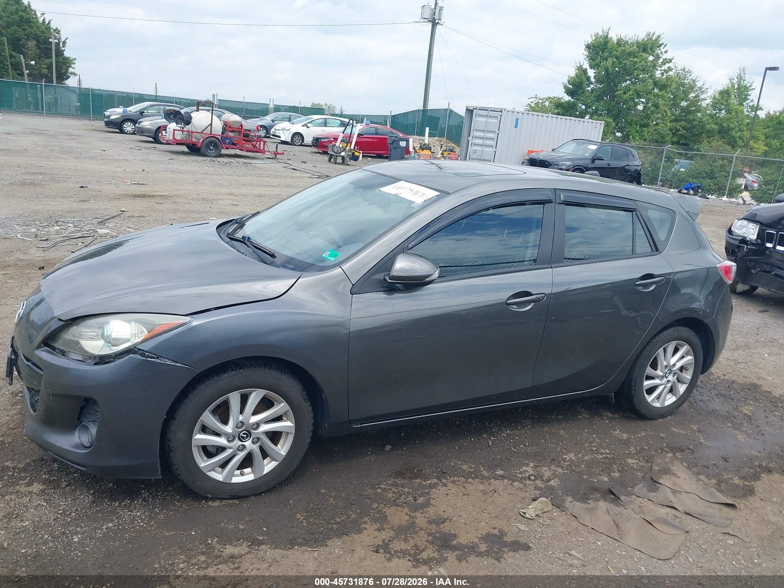 2013 Mazda Mazda3 I Grand Touring Gray vin: JM1BL1MP0D1744792