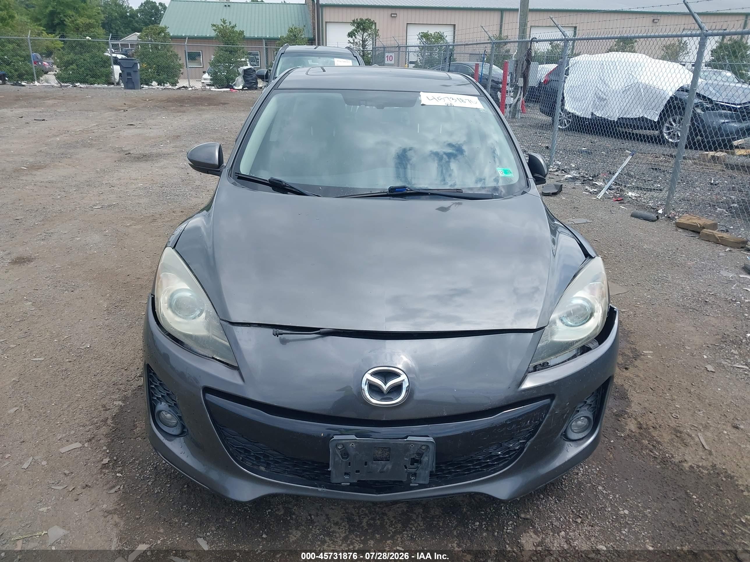 2013 Mazda Mazda3 I Grand Touring Gray vin: JM1BL1MP0D1744792