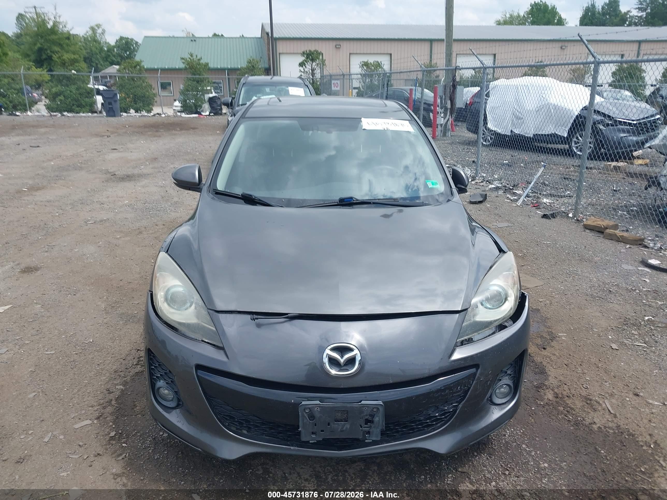 2013 Mazda Mazda3 I Grand Touring Gray vin: JM1BL1MP0D1744792