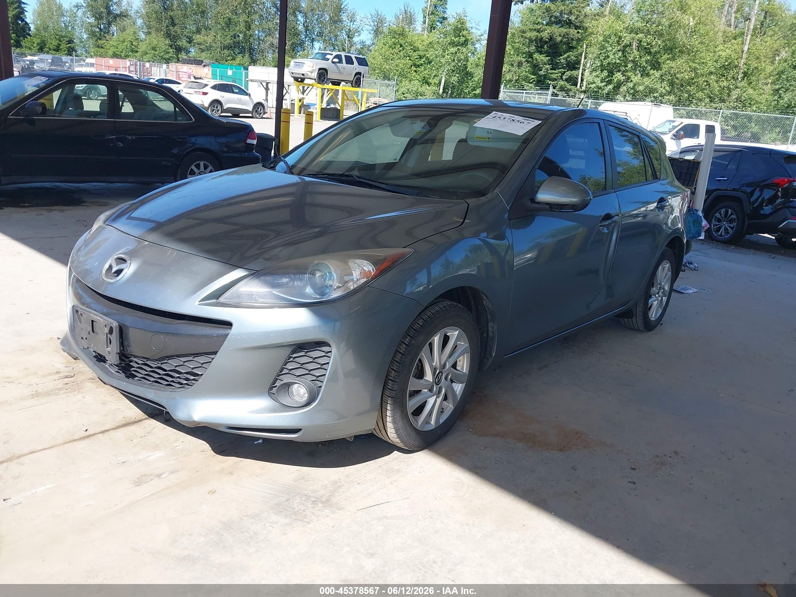 2013 Mazda Mazda3 I Grand Touring Blue vin: JM1BL1MP0D1758515