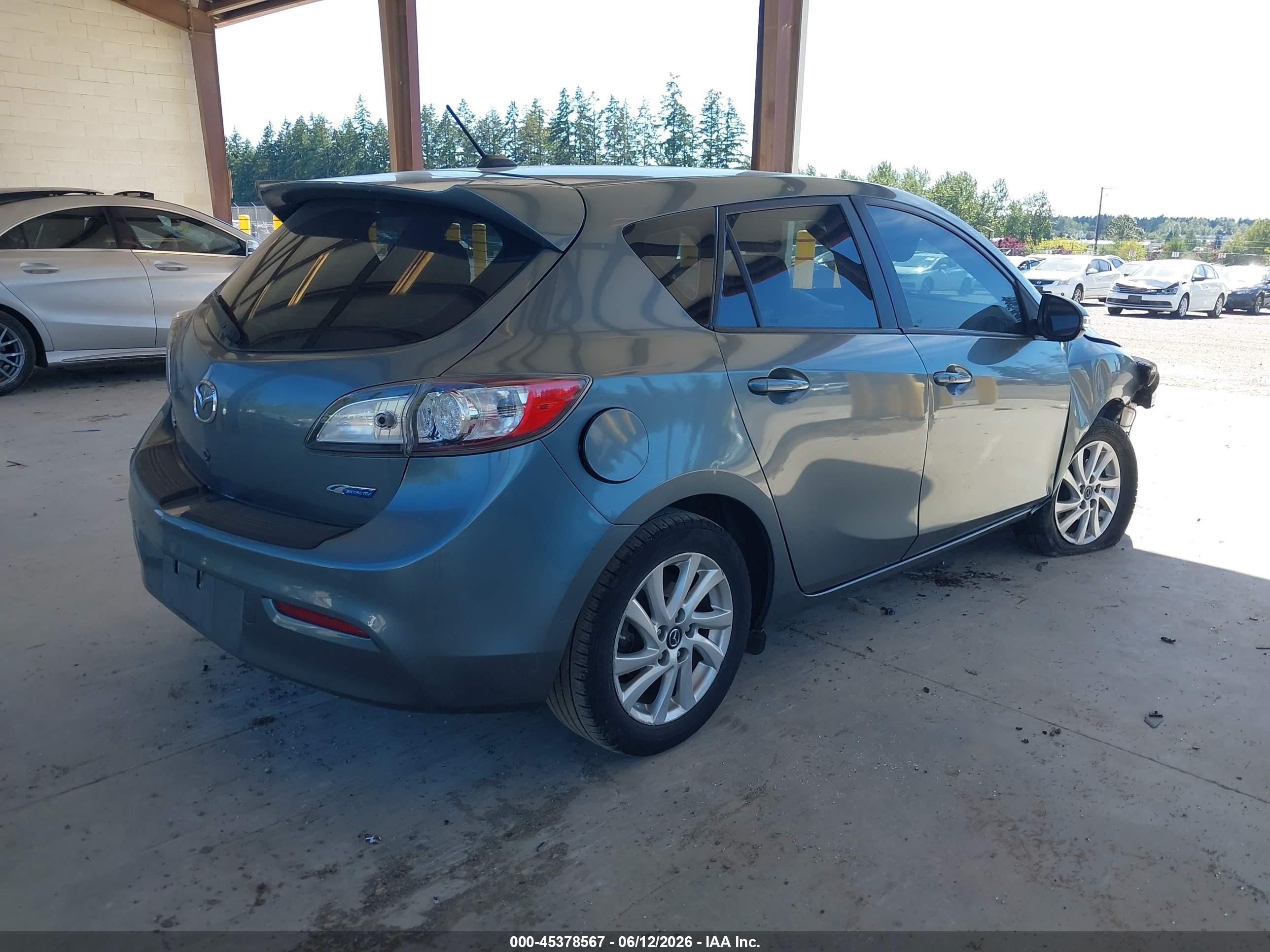 2013 Mazda Mazda3 I Grand Touring Blue vin: JM1BL1MP0D1758515