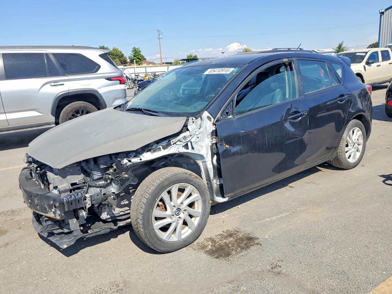 2013 Mazda 3 I Черный vin: JM1BL1MP0D1799453