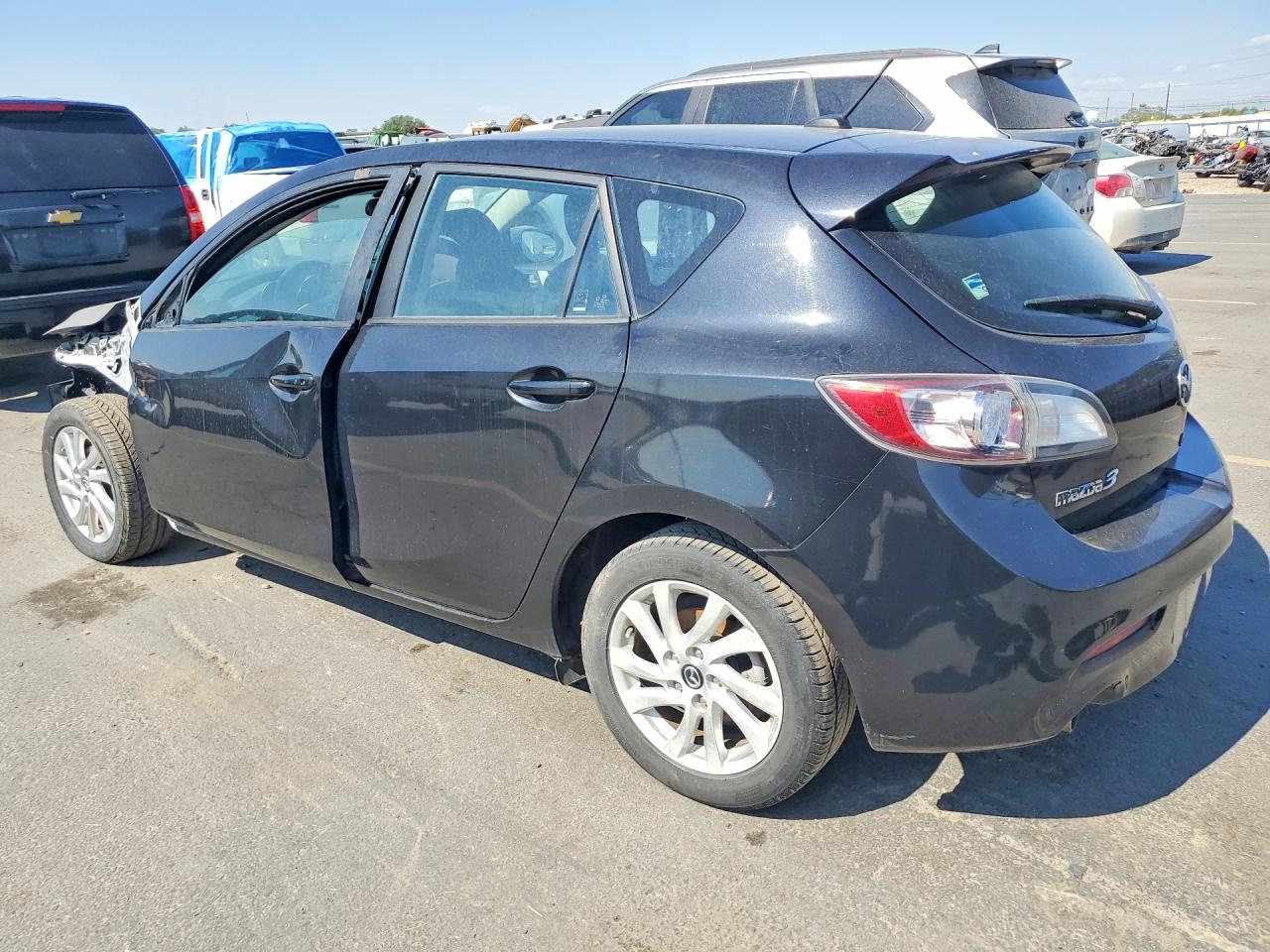 2013 Mazda 3 I Черный vin: JM1BL1MP0D1799453