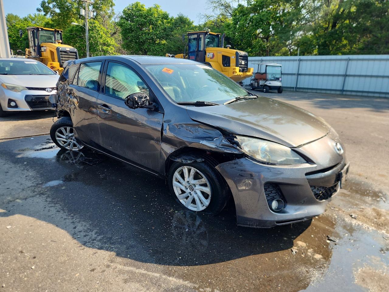 2013 Mazda 3 I Серый vin: JM1BL1MP5D1746831