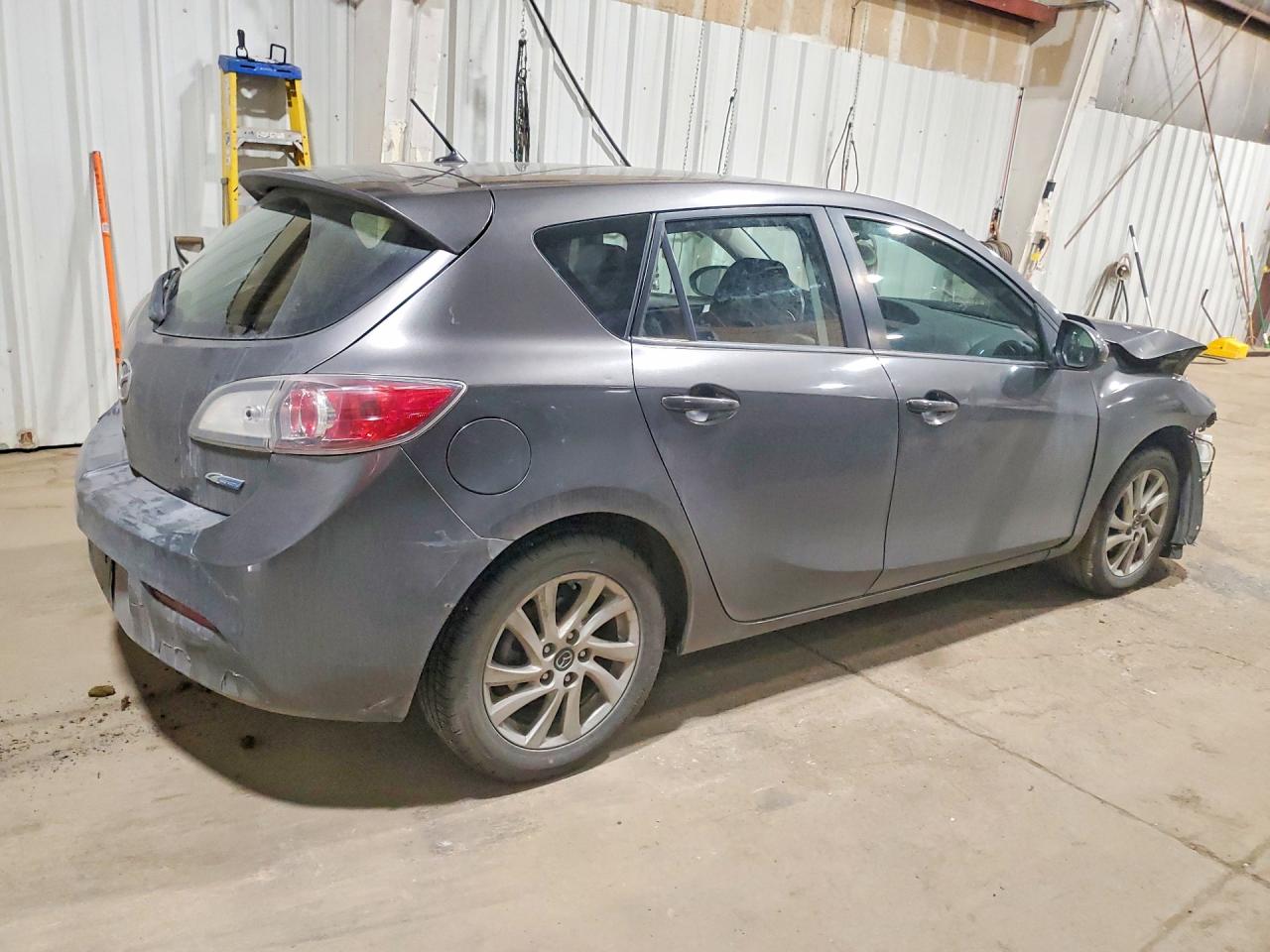 2013 Mazda 3 I Gray vin: JM1BL1MP5D1837792